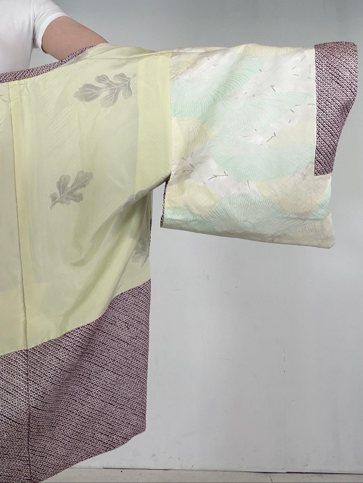 VINTAGE SHIBORI HAORI  "murasaki, SIB141"