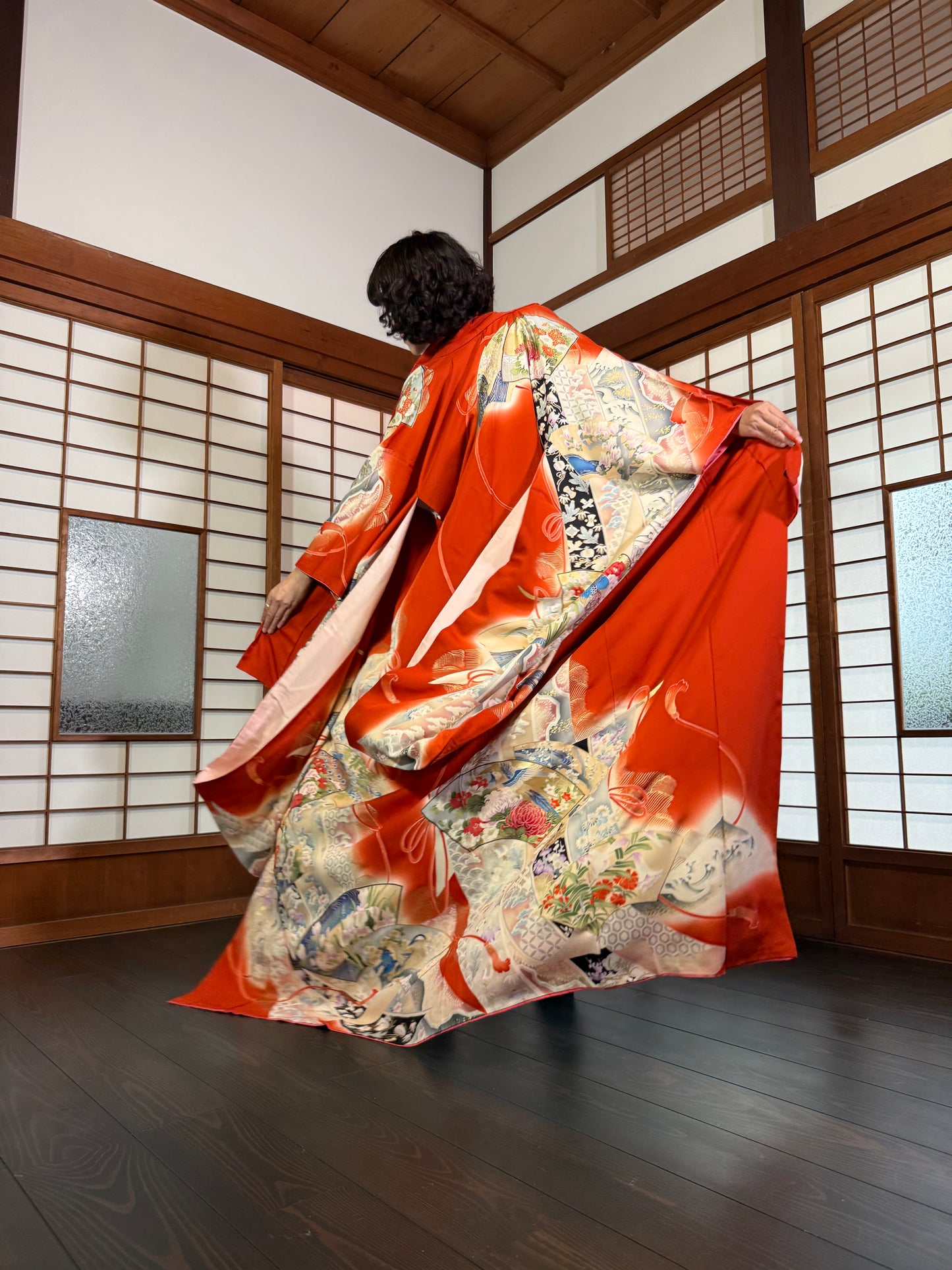 Redefining the Vintage Furisode Collection "shu, ougi" :damage