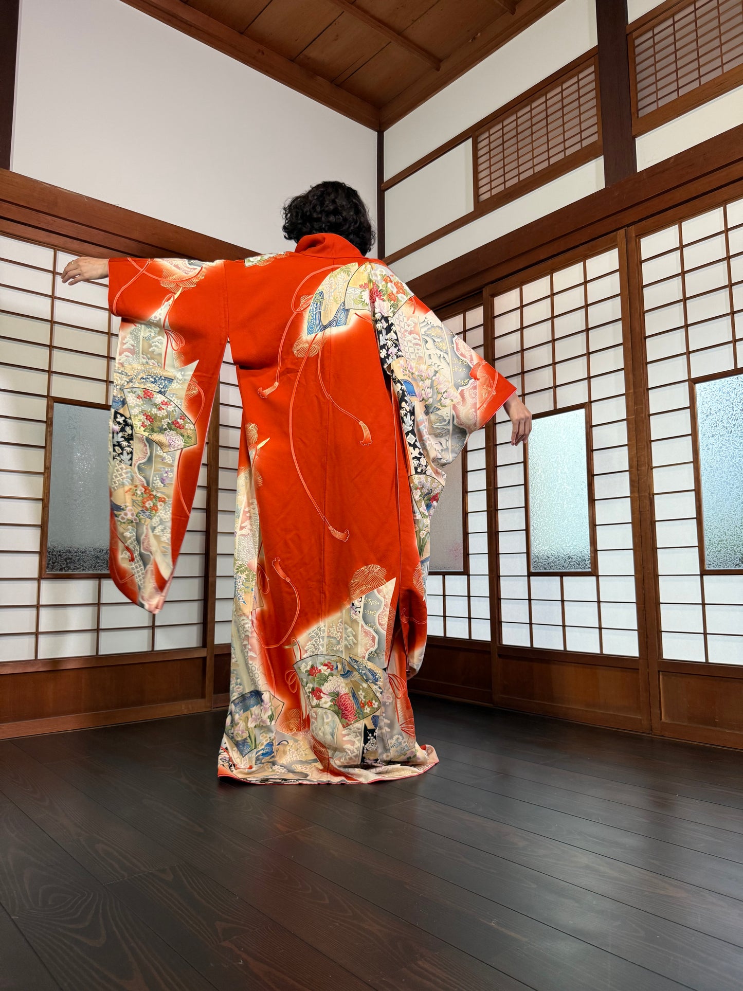 Redefining the Vintage Furisode Collection "shu, ougi" :damage
