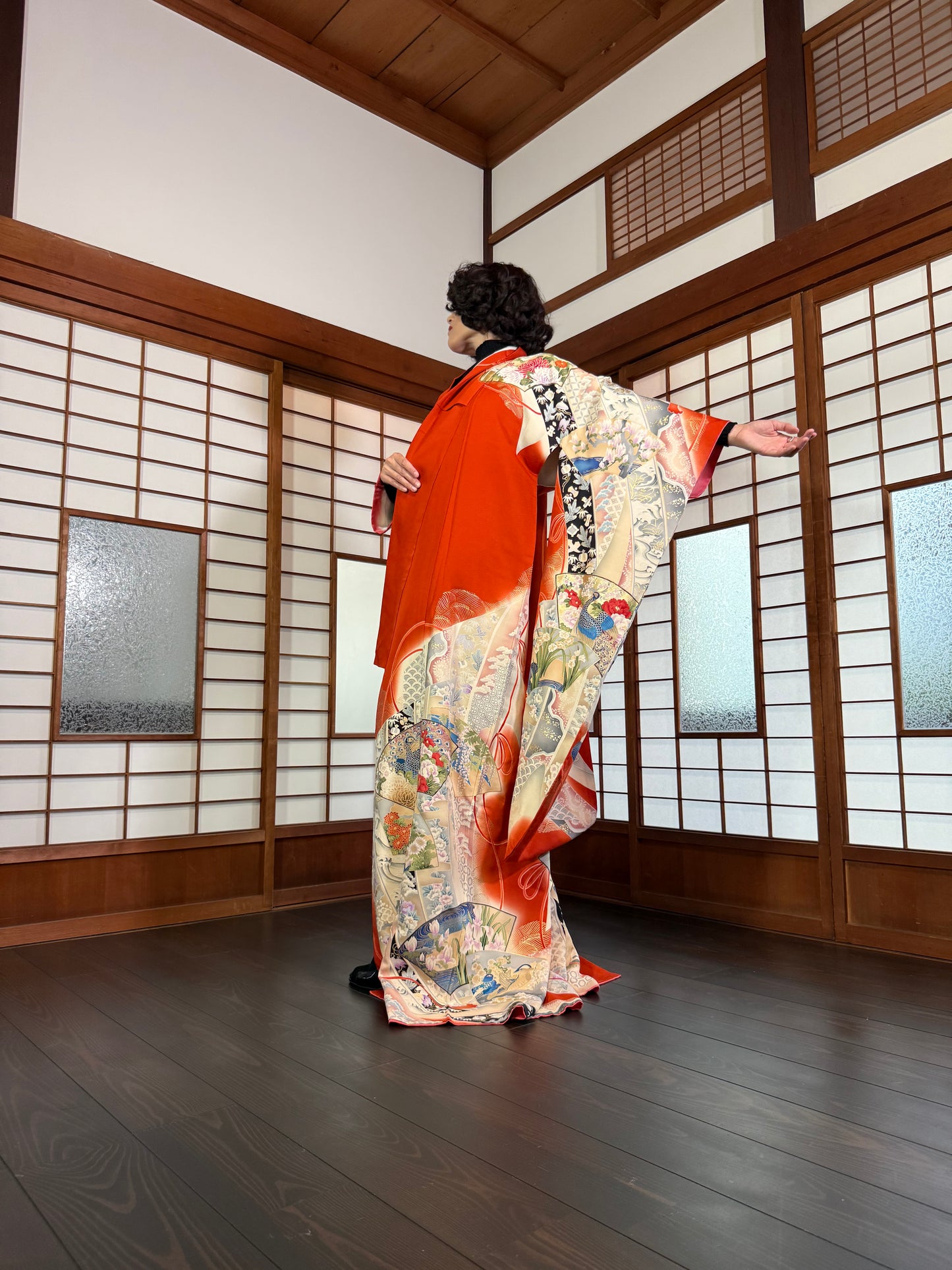Redefining the Vintage Furisode Collection "shu, ougi" :damage