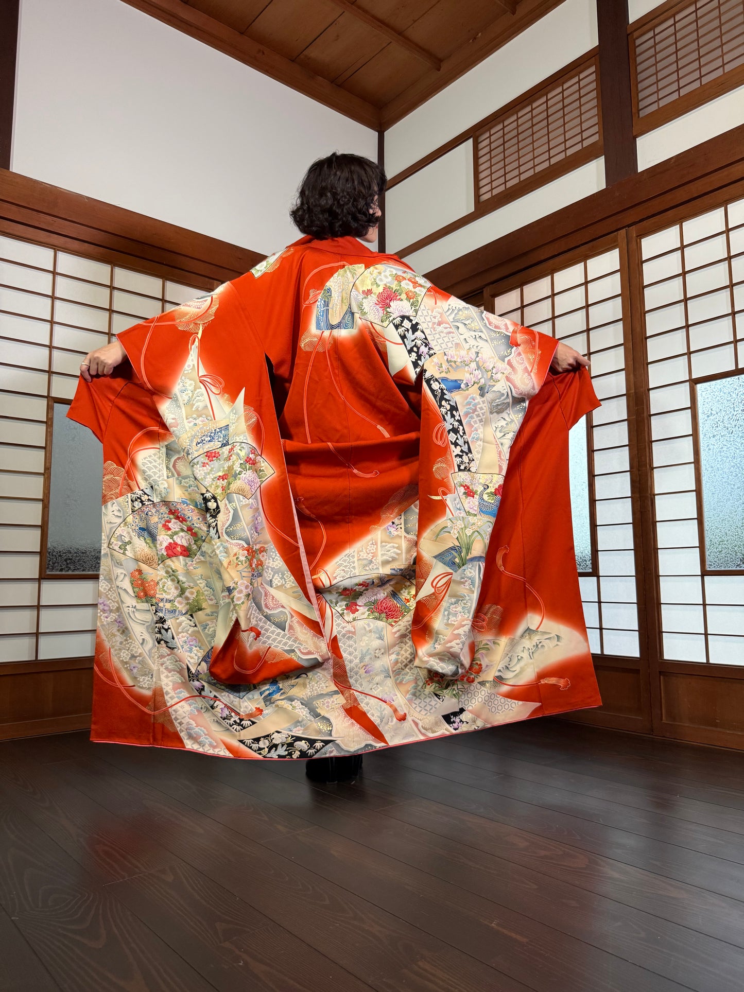 Redefining the Vintage Furisode Collection "shu, ougi" :damage