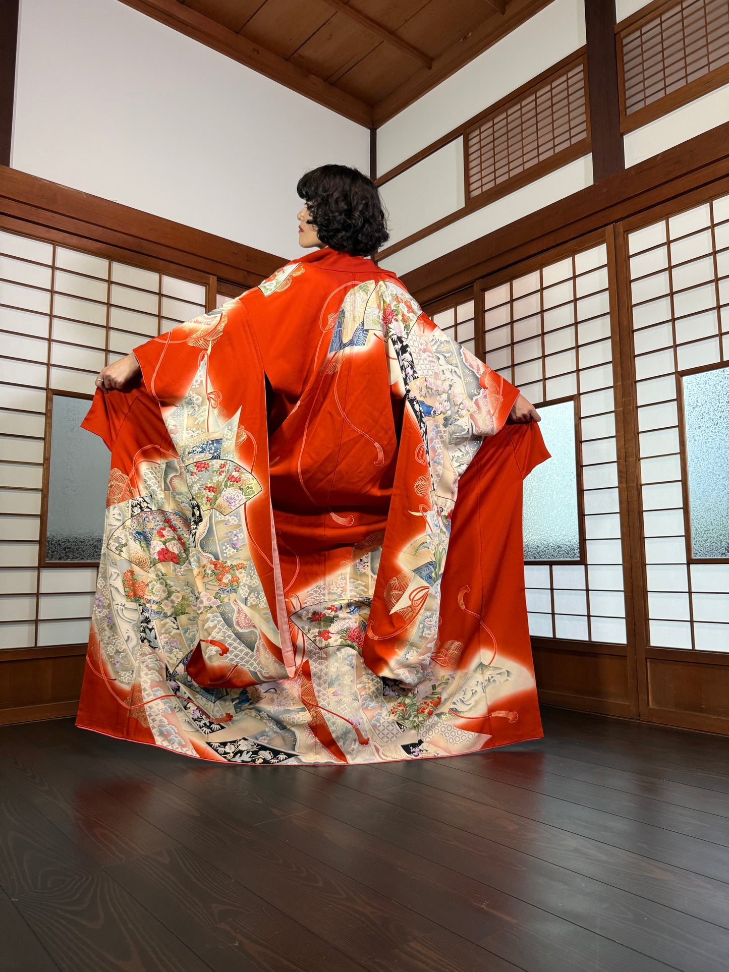 Redefining the Vintage Furisode Collection "shu, ougi" :damage
