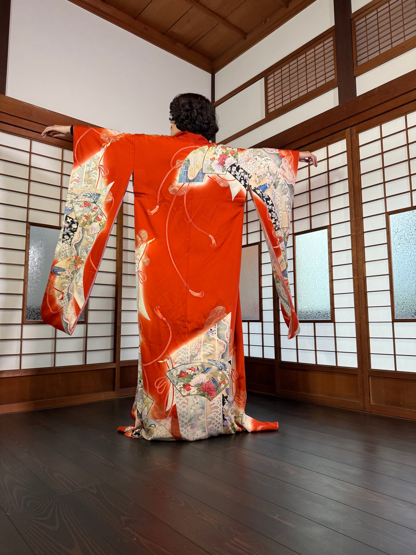 Redefining the Vintage Furisode Collection "shu, ougi" :damage
