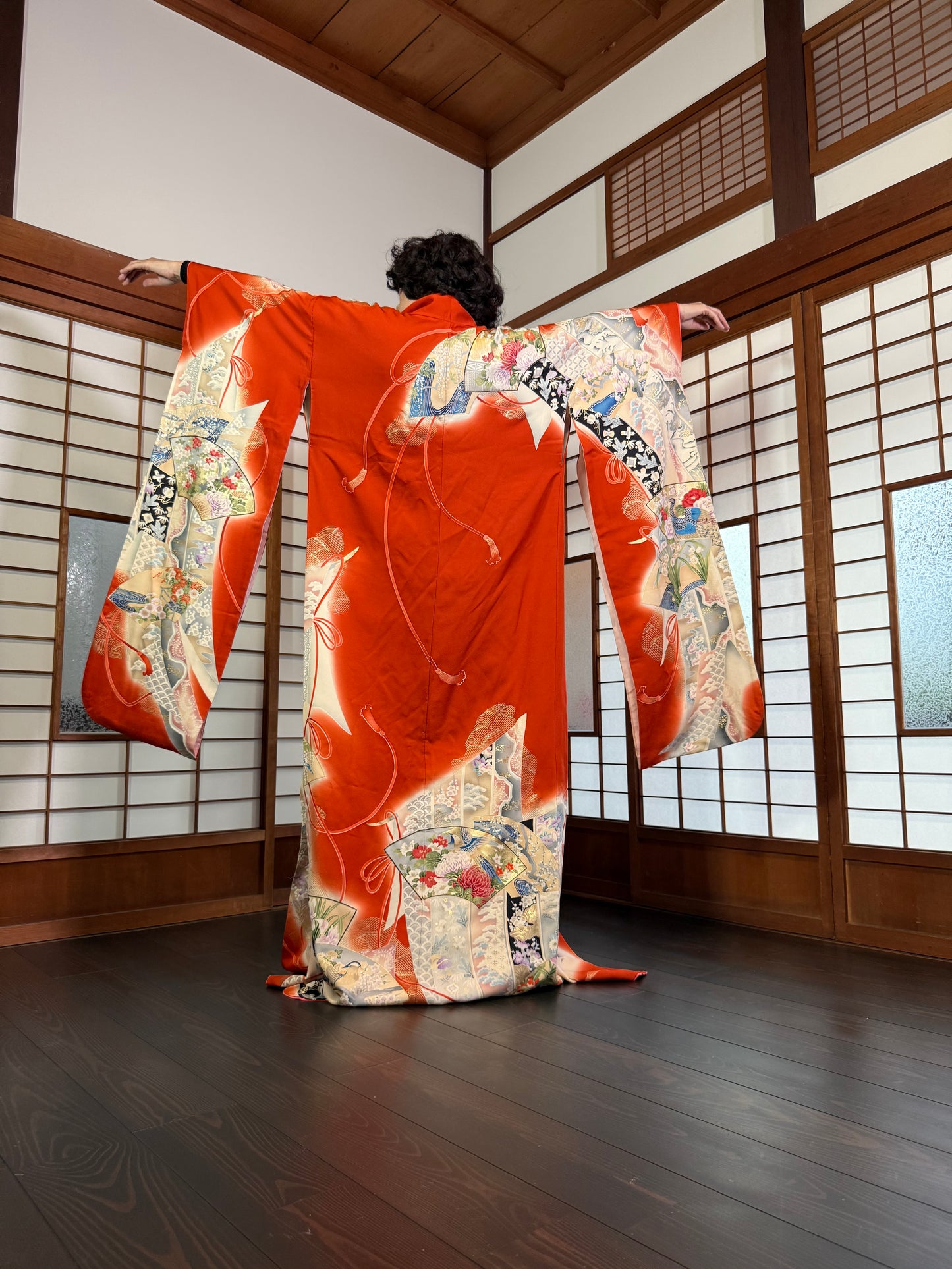 Redefining the Vintage Furisode Collection "shu, ougi" :damage