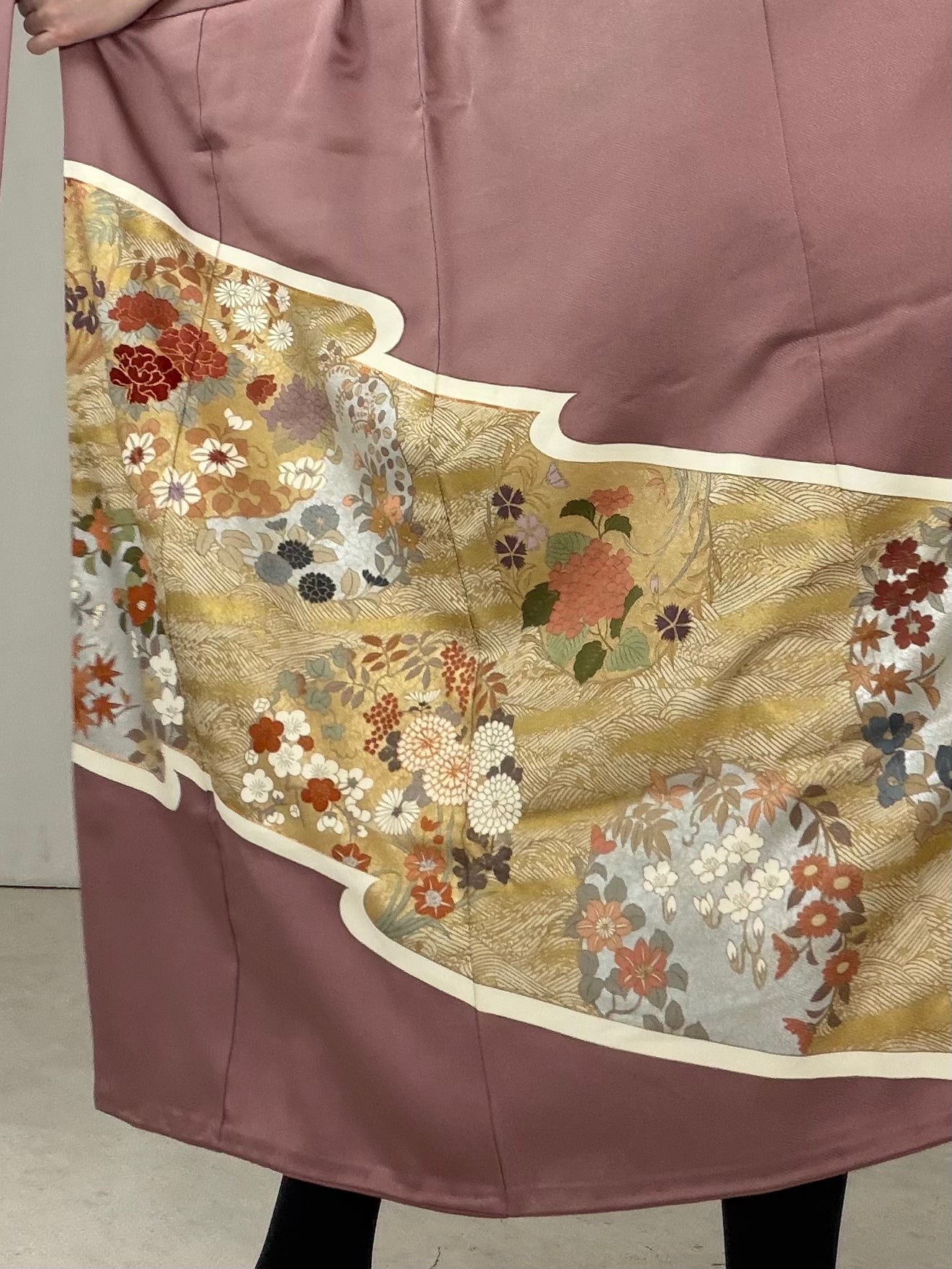 IROTOME SKIRT UPCYCLED FROM JAPANESE KIMONO "IRO134"