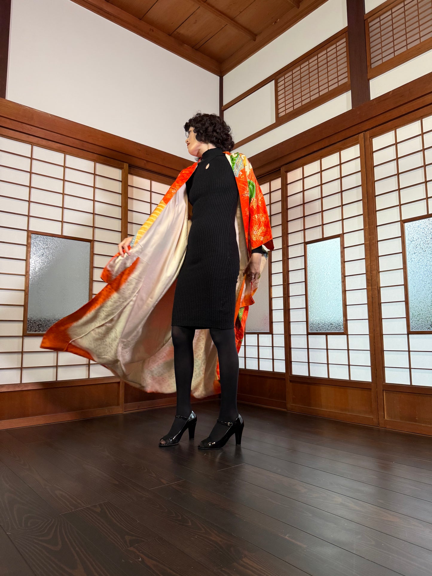 Redefining the Vintage Furisode Collection "shu, gold, nami"