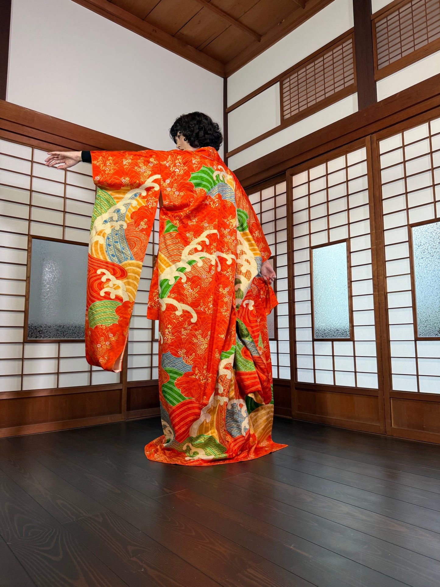 Redefining the Vintage Furisode Collection "shu, gold, nami"