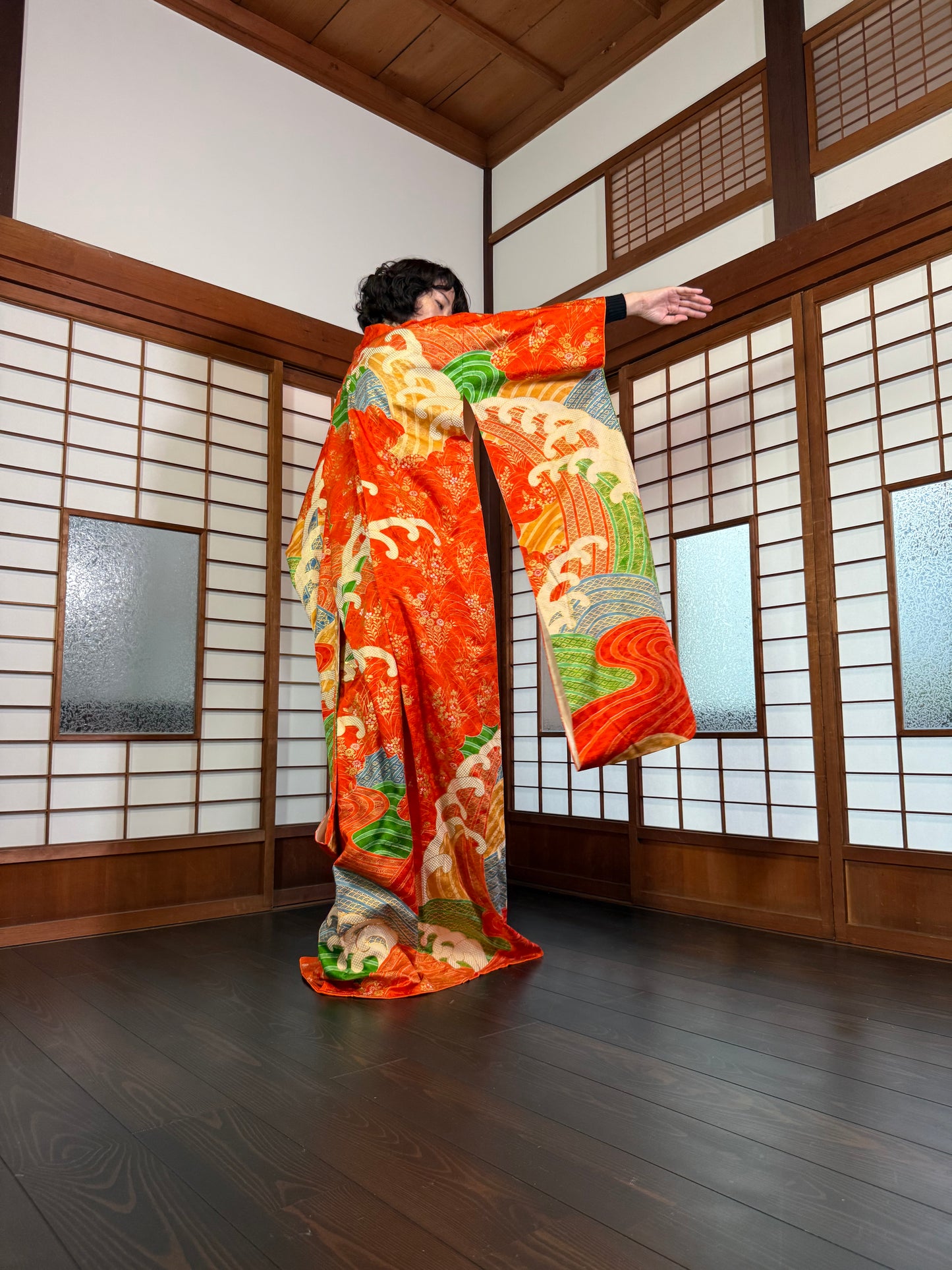 Redefining the Vintage Furisode Collection "shu, gold, nami"