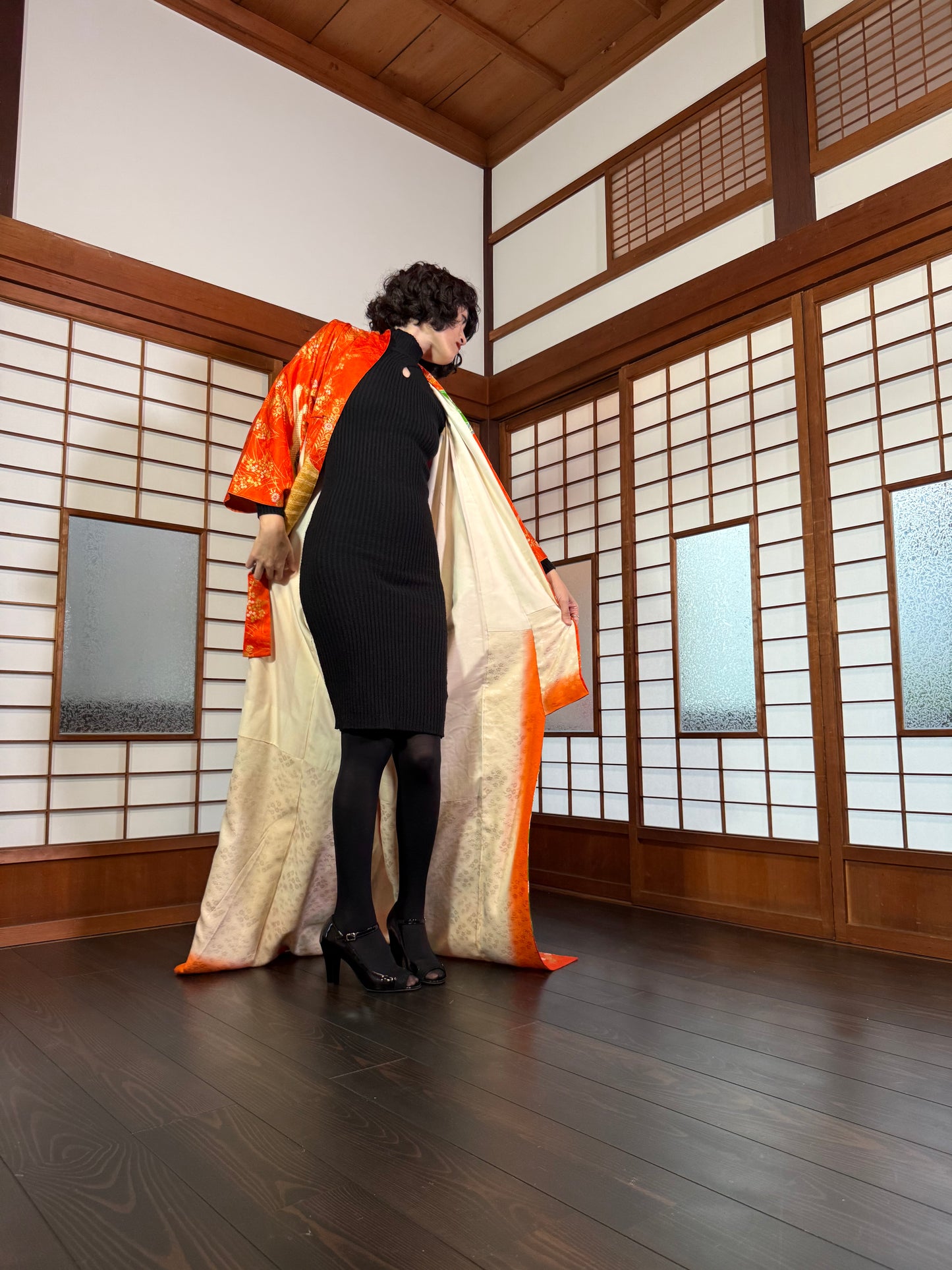 Redefining the Vintage Furisode Collection "shu, gold, nami"