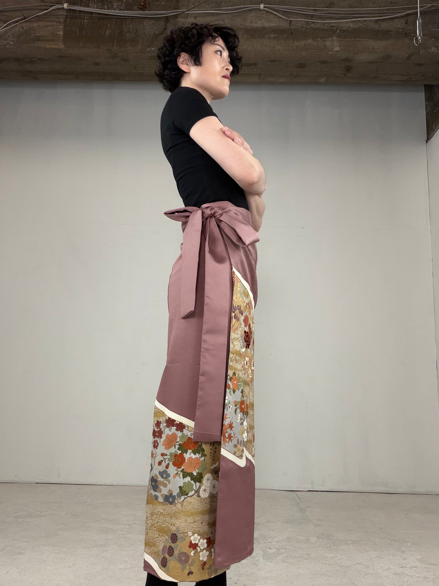 IROTOME SKIRT UPCYCLED FROM JAPANESE KIMONO "IRO134"