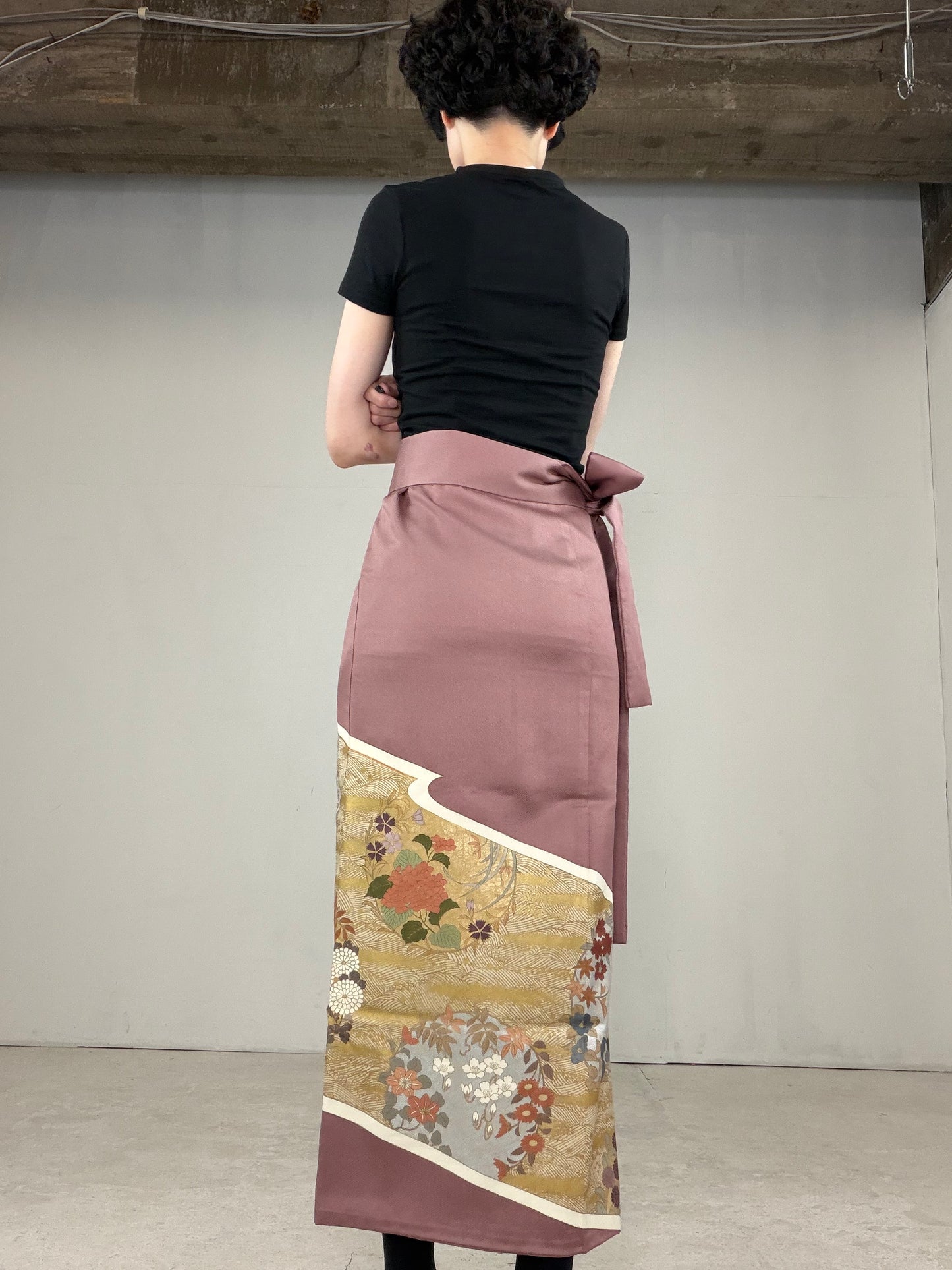 IROTOME SKIRT UPCYCLED FROM JAPANESE KIMONO "IRO134"