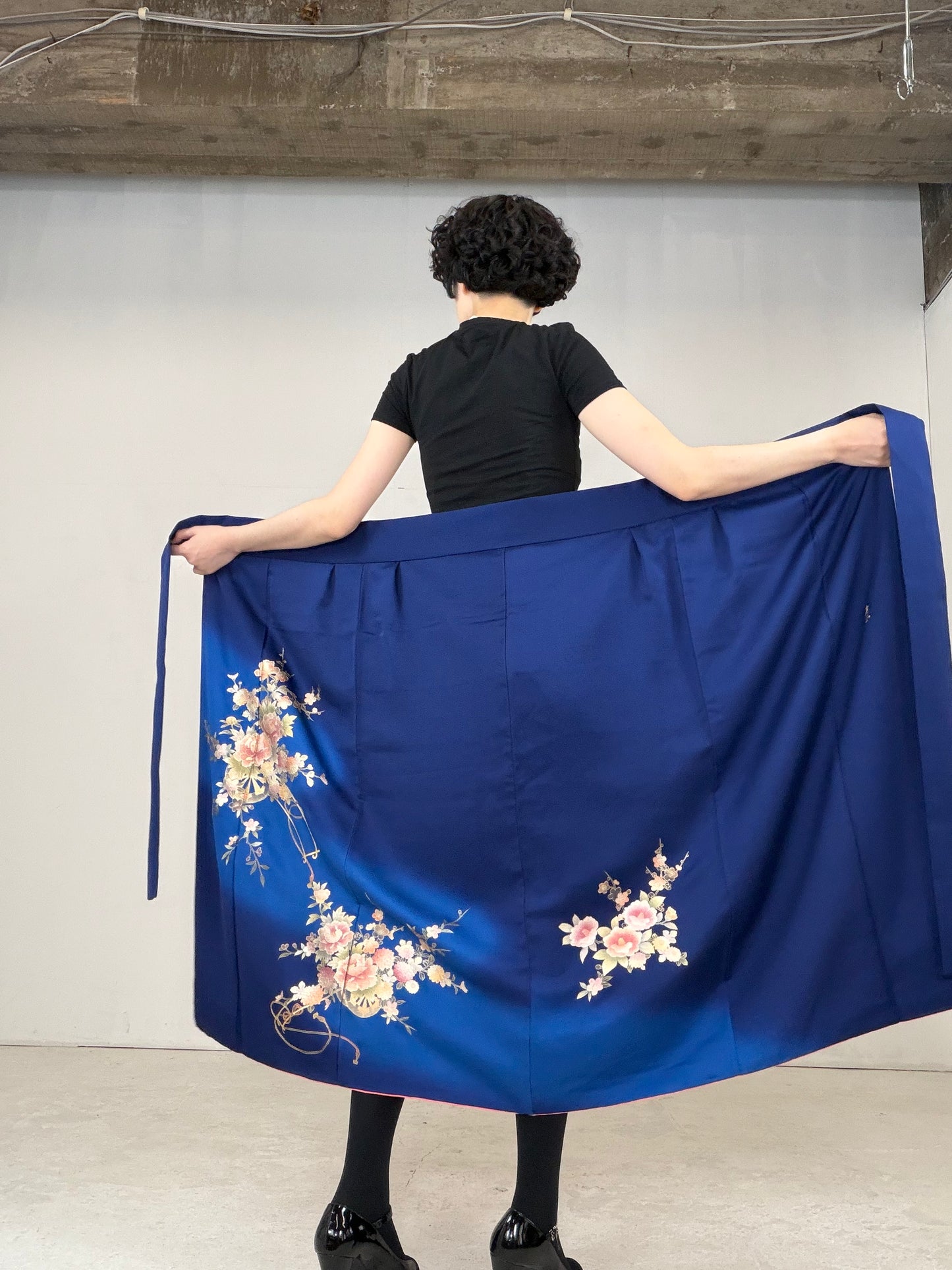 IROTOME SKIRT UPCYCLED FROM JAPANESE KIMONO "IRO133"