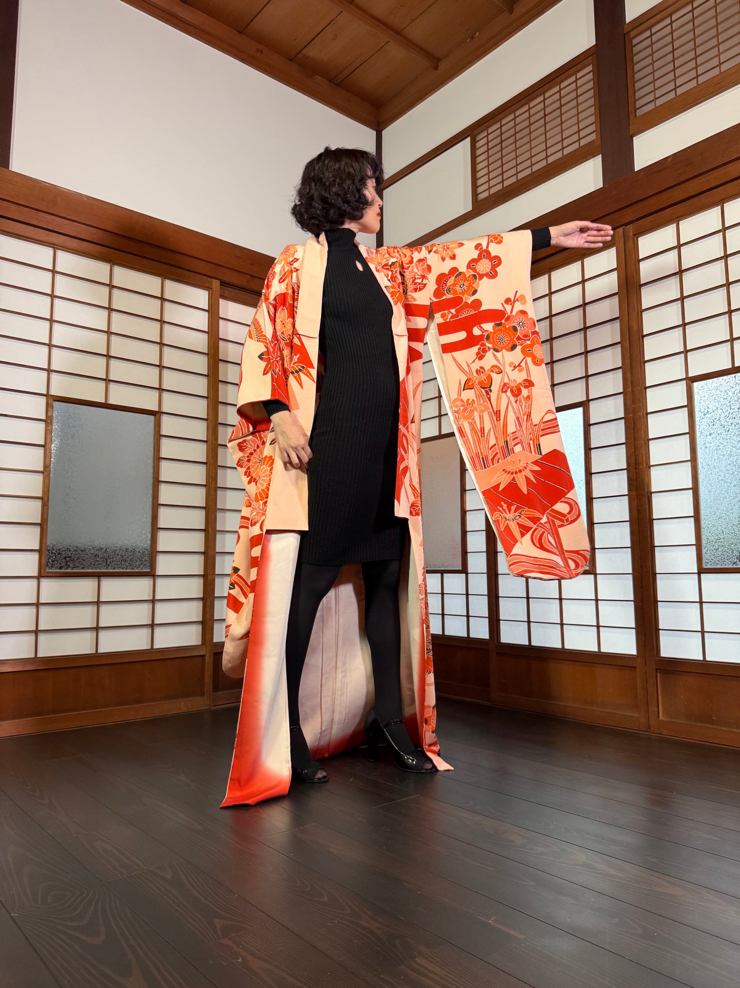 Redefining the Vintage Furisode Collection "benigata"