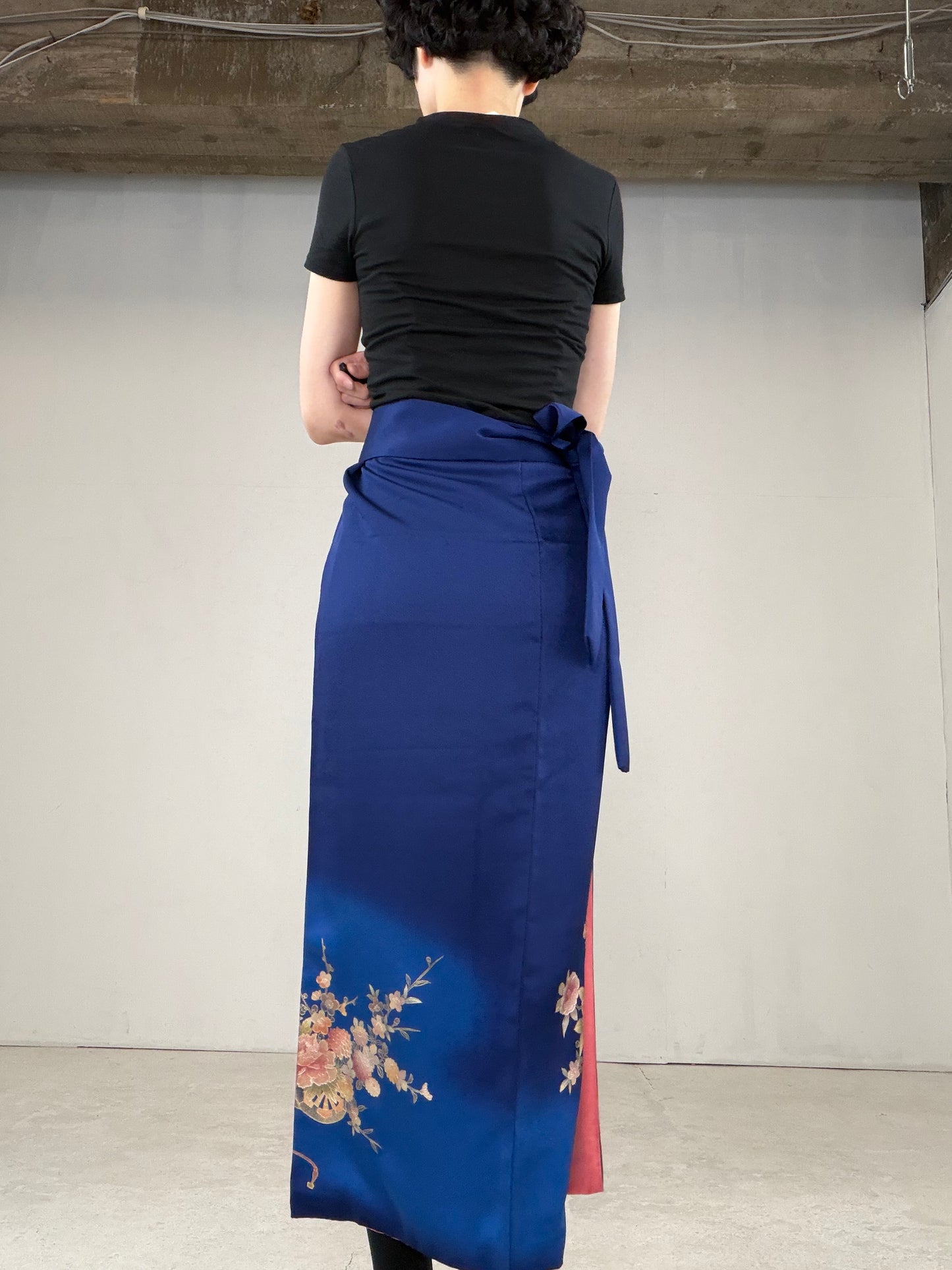 IROTOME SKIRT UPCYCLED FROM JAPANESE KIMONO "IRO133"