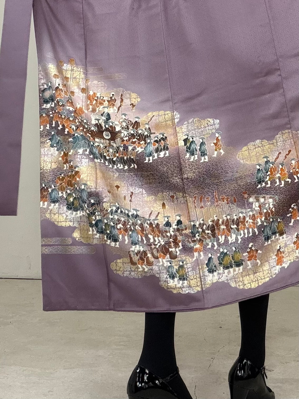 IROTOME SKIRT UPCYCLED FROM JAPANESE KIMONO "IRO132"