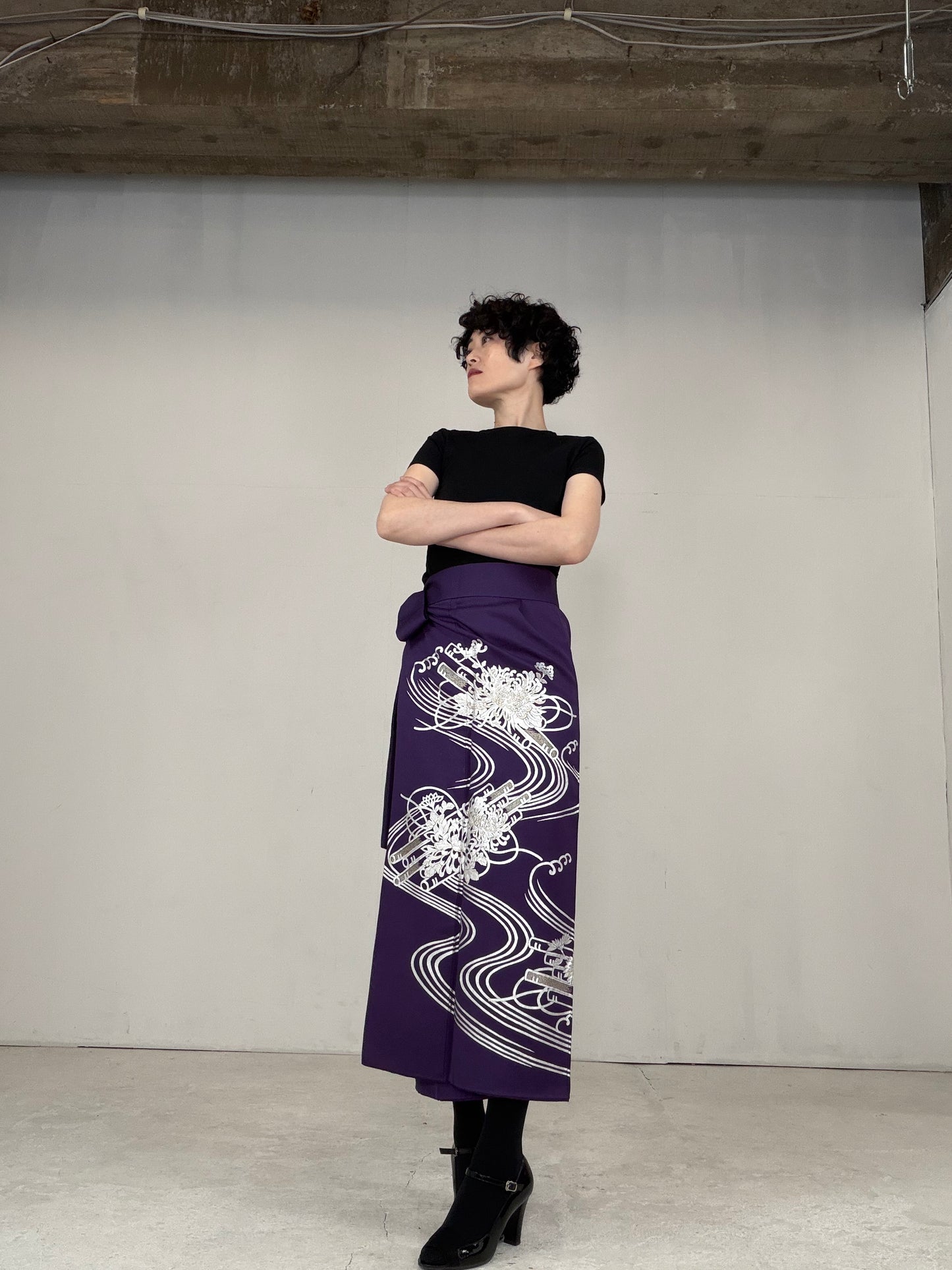 IROTOME SKIRT UPCYCLED FROM JAPANESE KIMONO "IRO130"