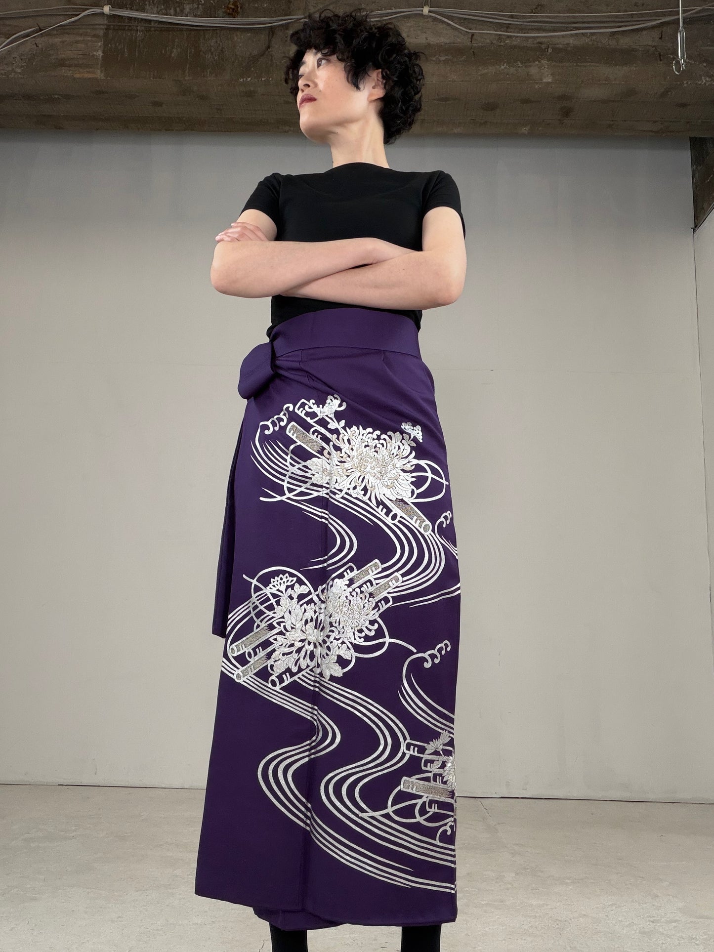 IROTOME SKIRT UPCYCLED FROM JAPANESE KIMONO "IRO130"