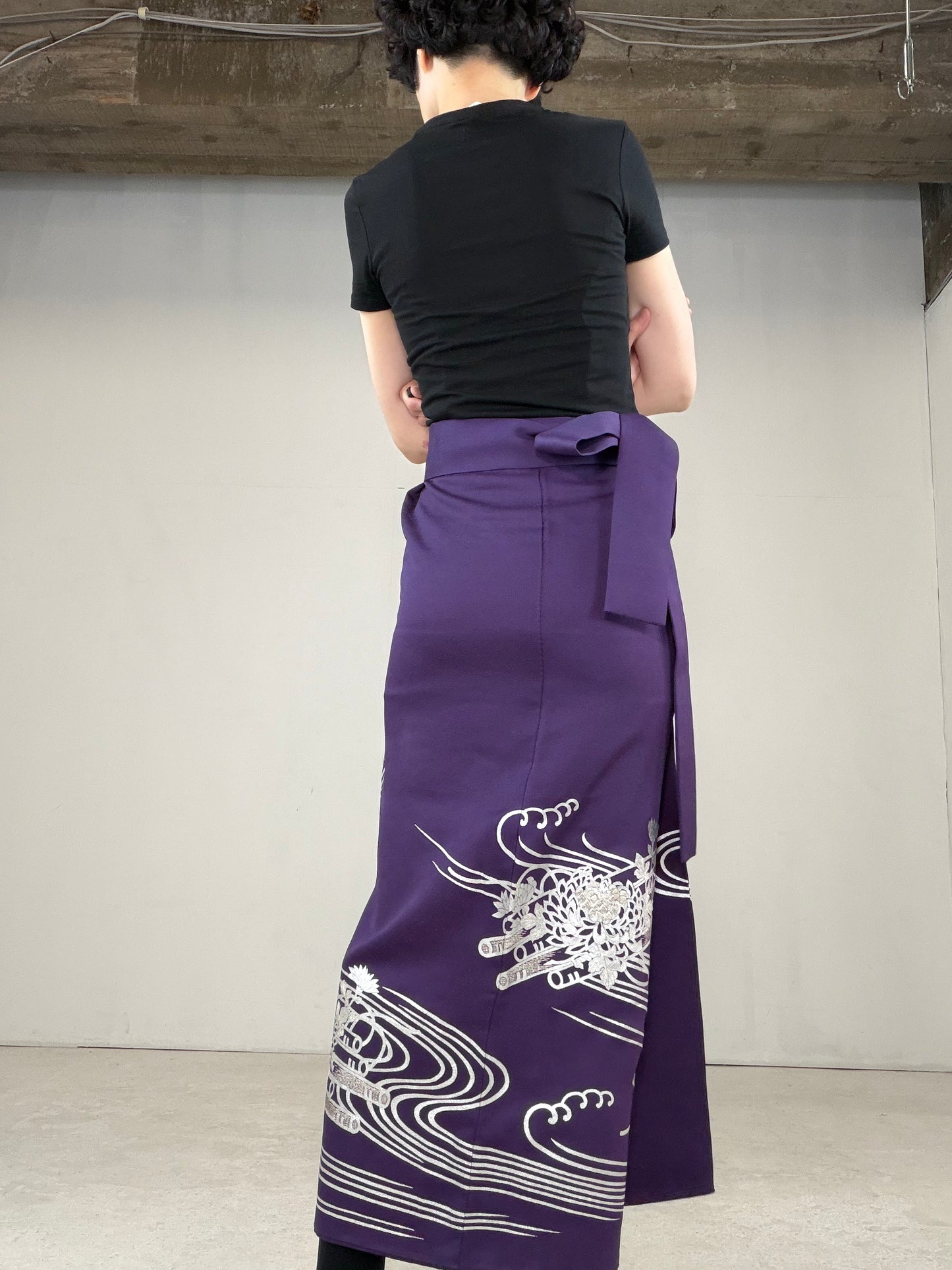 IROTOME SKIRT UPCYCLED FROM JAPANESE KIMONO "IRO130"