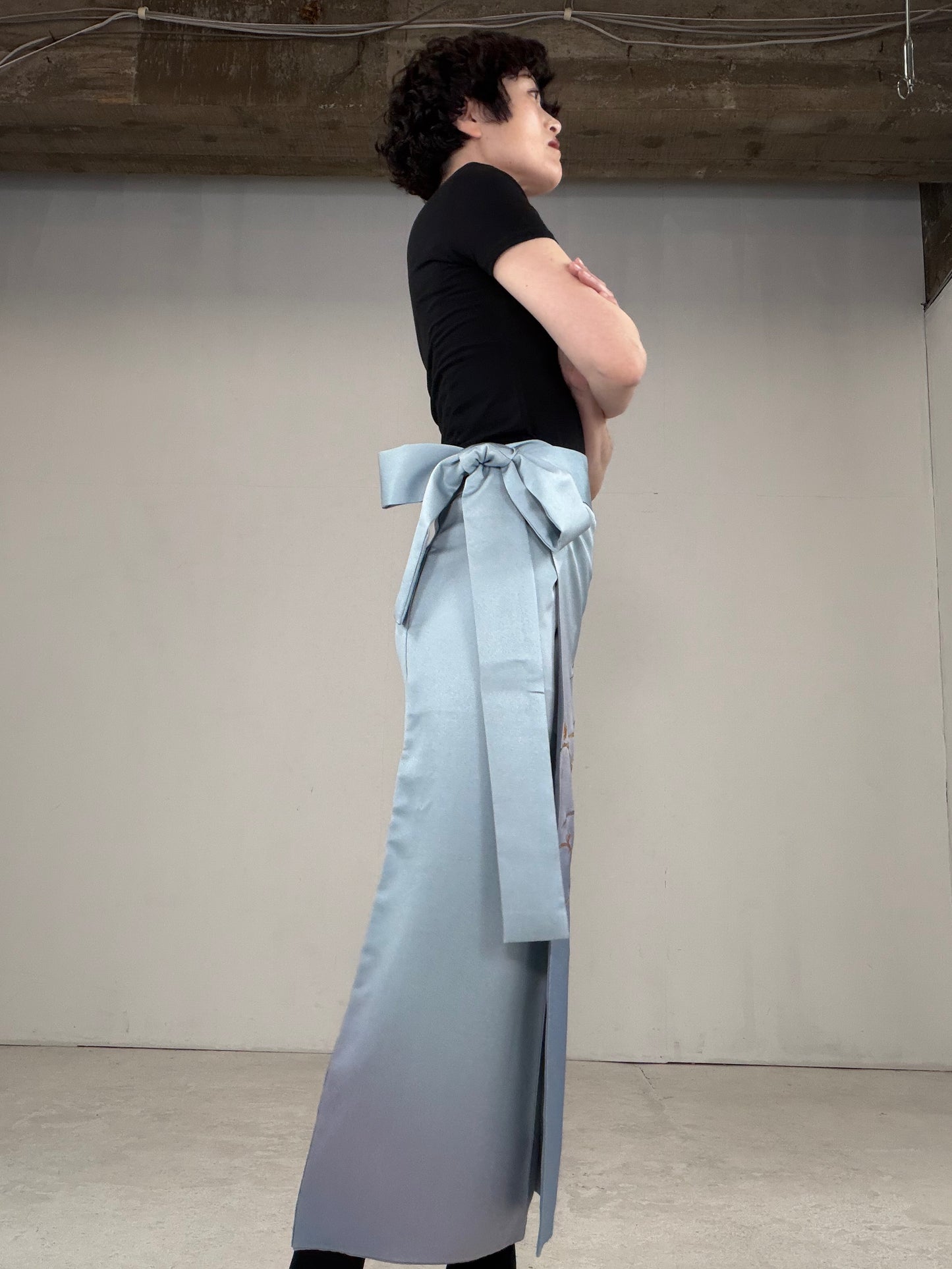 IROTOME SKIRT UPCYCLED FROM JAPANESE KIMONO "IRO126"