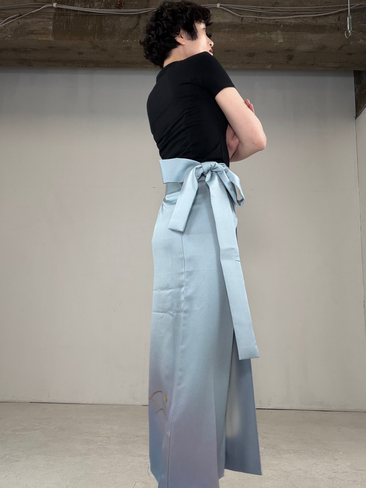 IROTOME SKIRT UPCYCLED FROM JAPANESE KIMONO "IRO126"