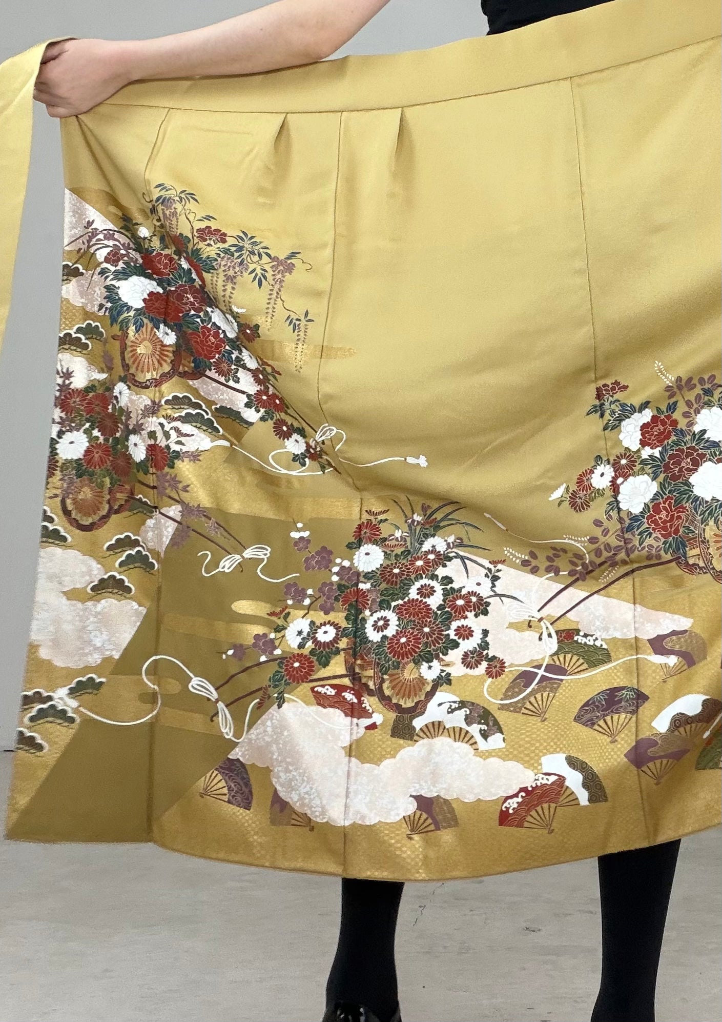 IROTOME SKIRT UPCYCLED FROM JAPANESE KIMONO "IRO125"