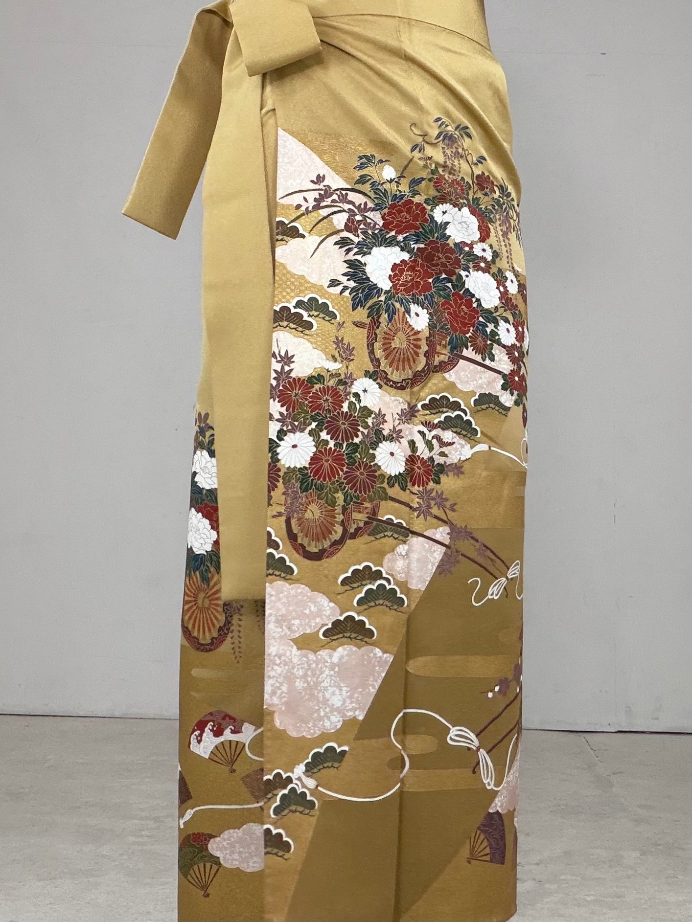 IROTOME SKIRT UPCYCLED FROM JAPANESE KIMONO "IRO125"