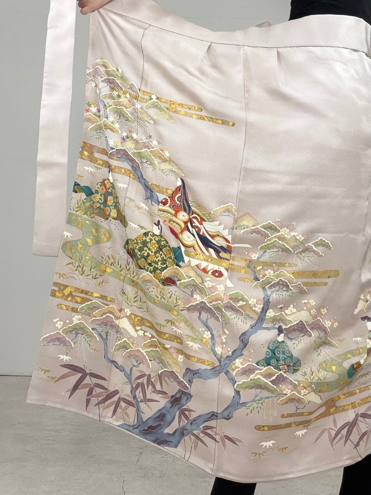 IROTOME SKIRT UPCYCLED FROM JAPANESE KIMONO "IRO124"