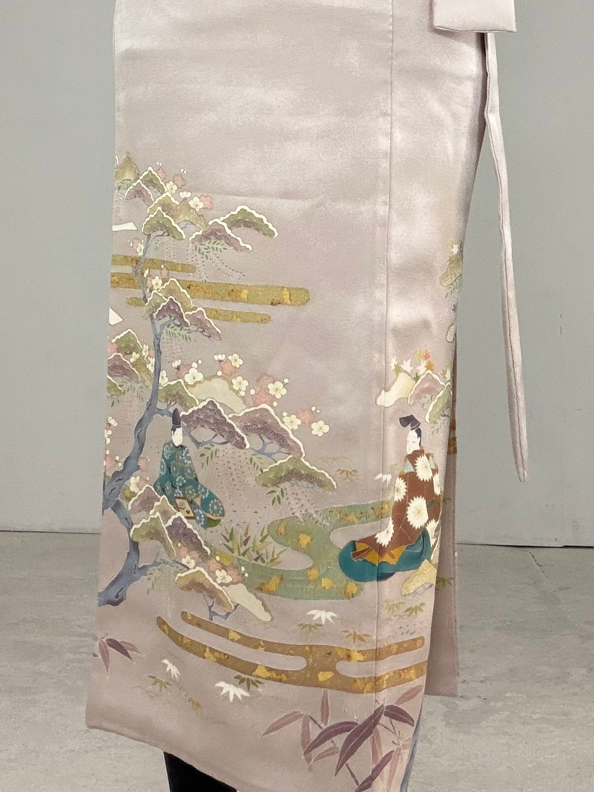 IROTOME SKIRT UPCYCLED FROM JAPANESE KIMONO "IRO124"