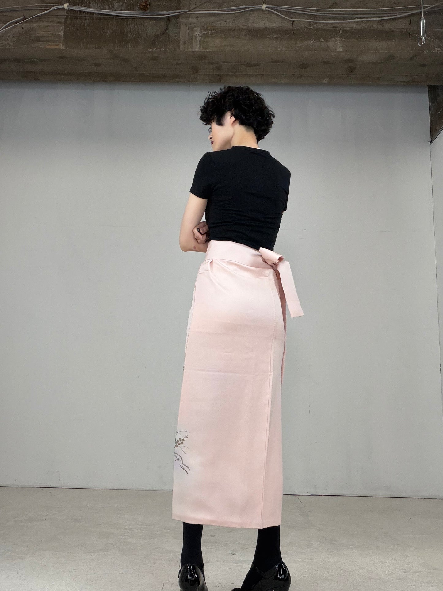 IROTOME SKIRT UPCYCLED FROM JAPANESE KIMONO "IRO123"