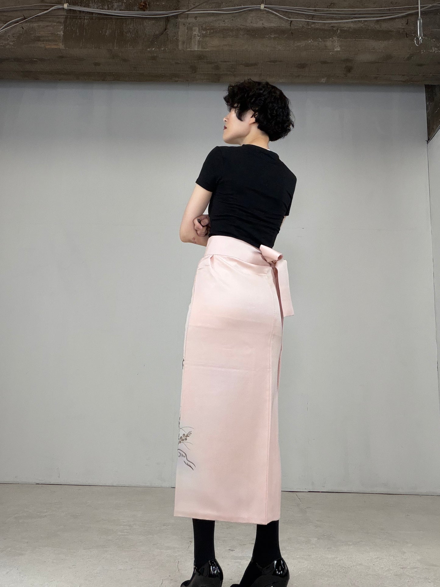 IROTOME SKIRT UPCYCLED FROM JAPANESE KIMONO "IRO123"