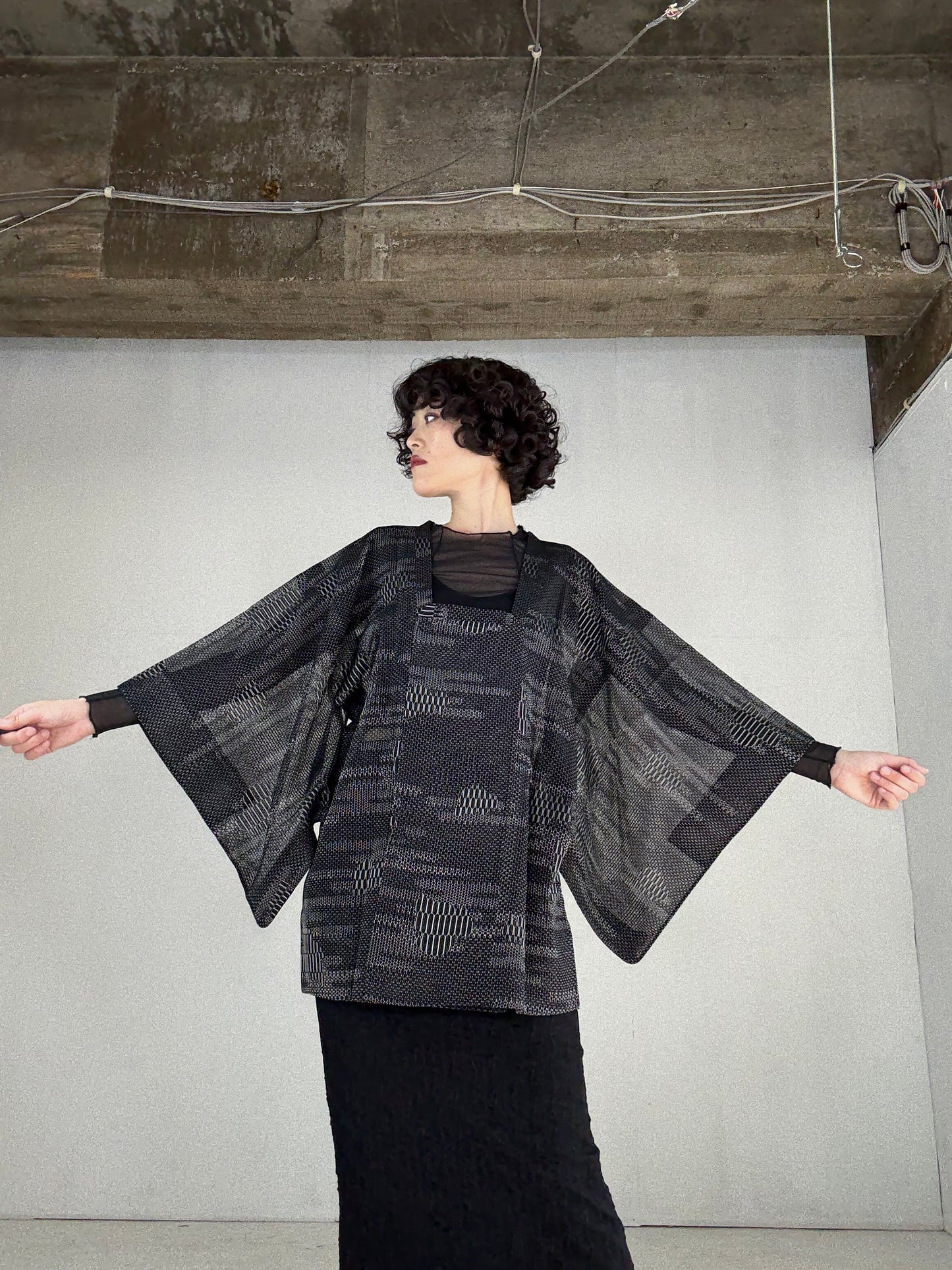 VINTAGE KAWAII MICHIYUKI SHEER “shiro, kuro”