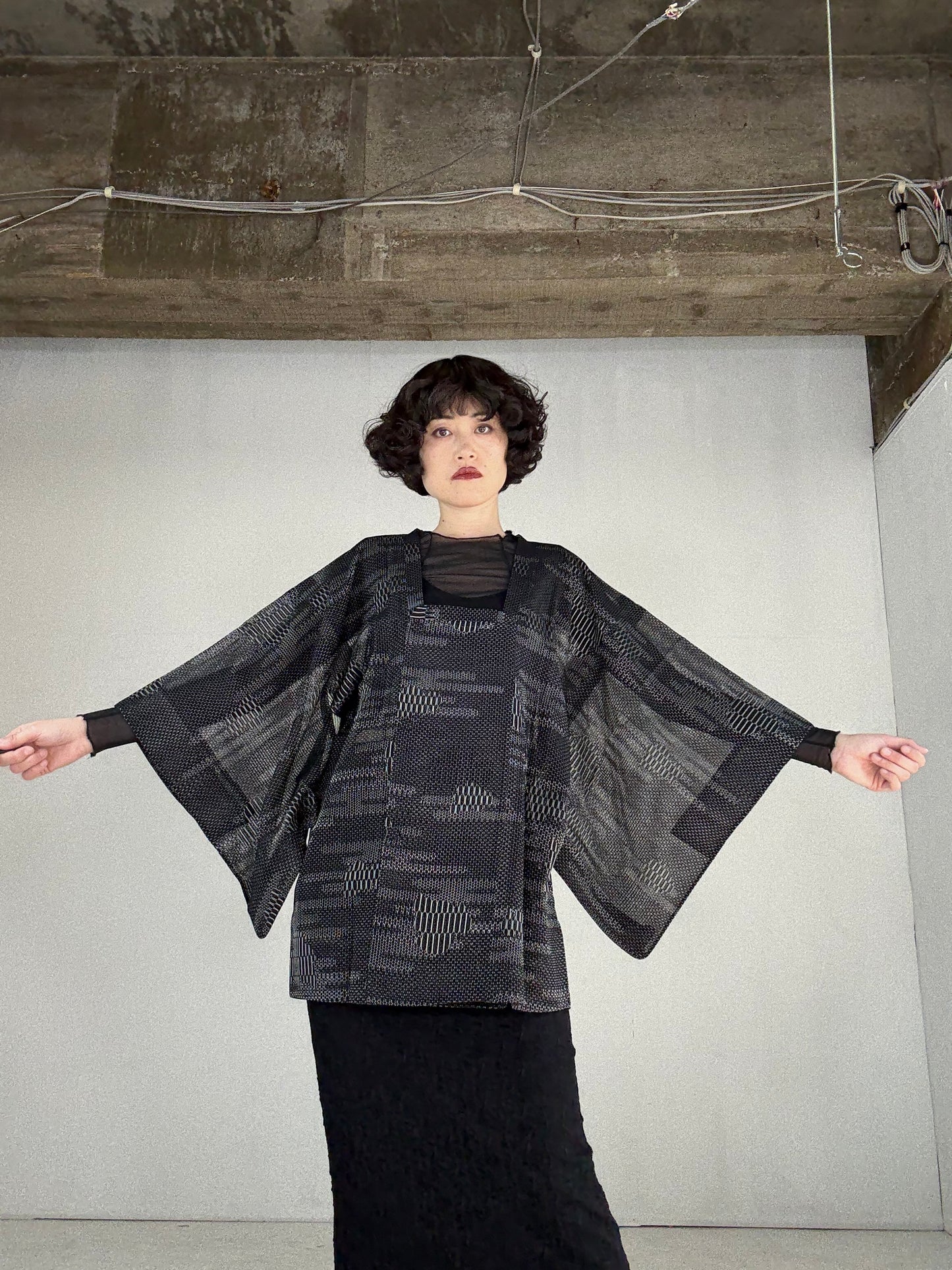 VINTAGE KAWAII MICHIYUKI SHEER “shiro, kuro”