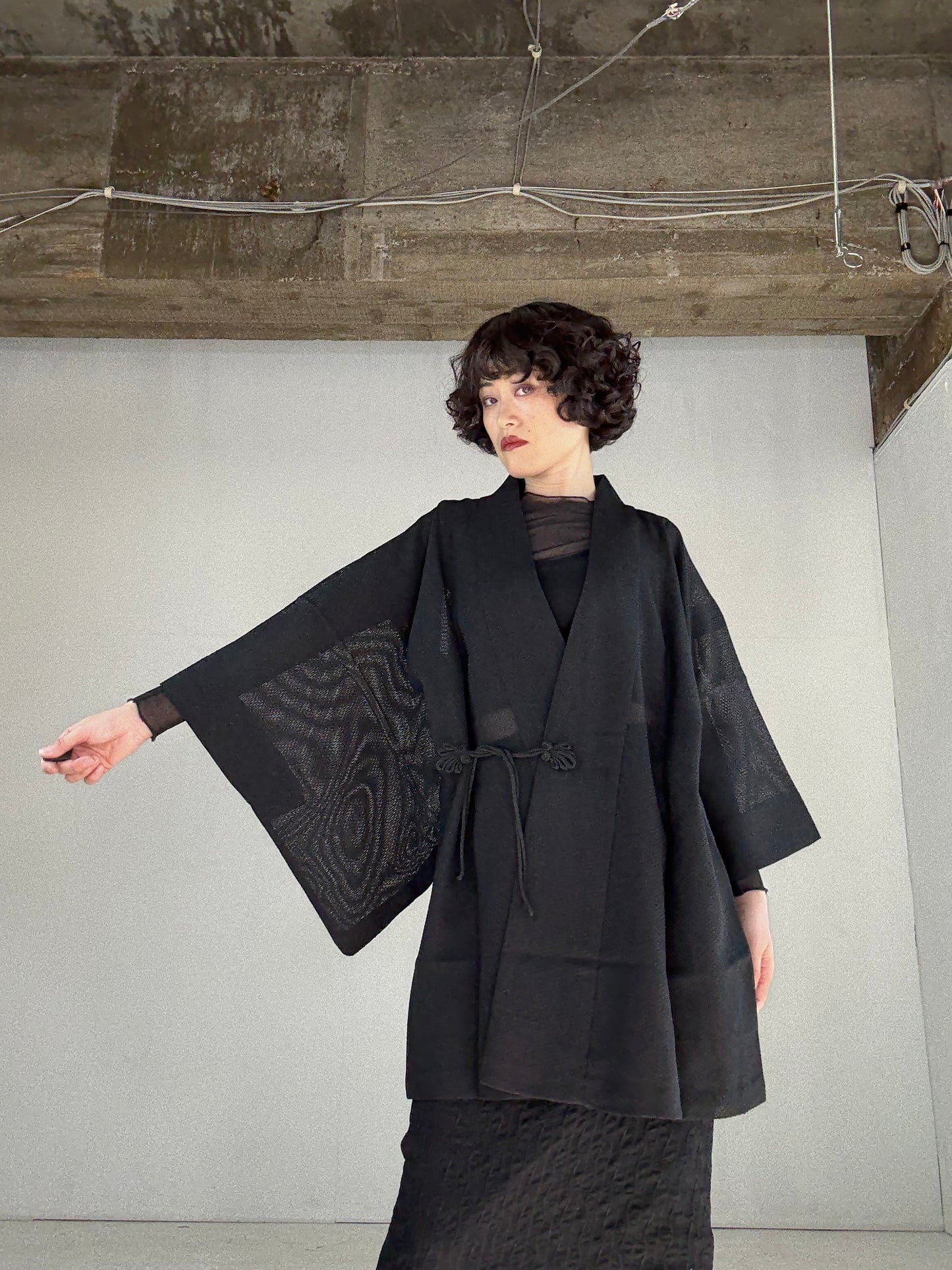 VINTAGE KAWAII DOUCHU-GI SHEER “kuro”