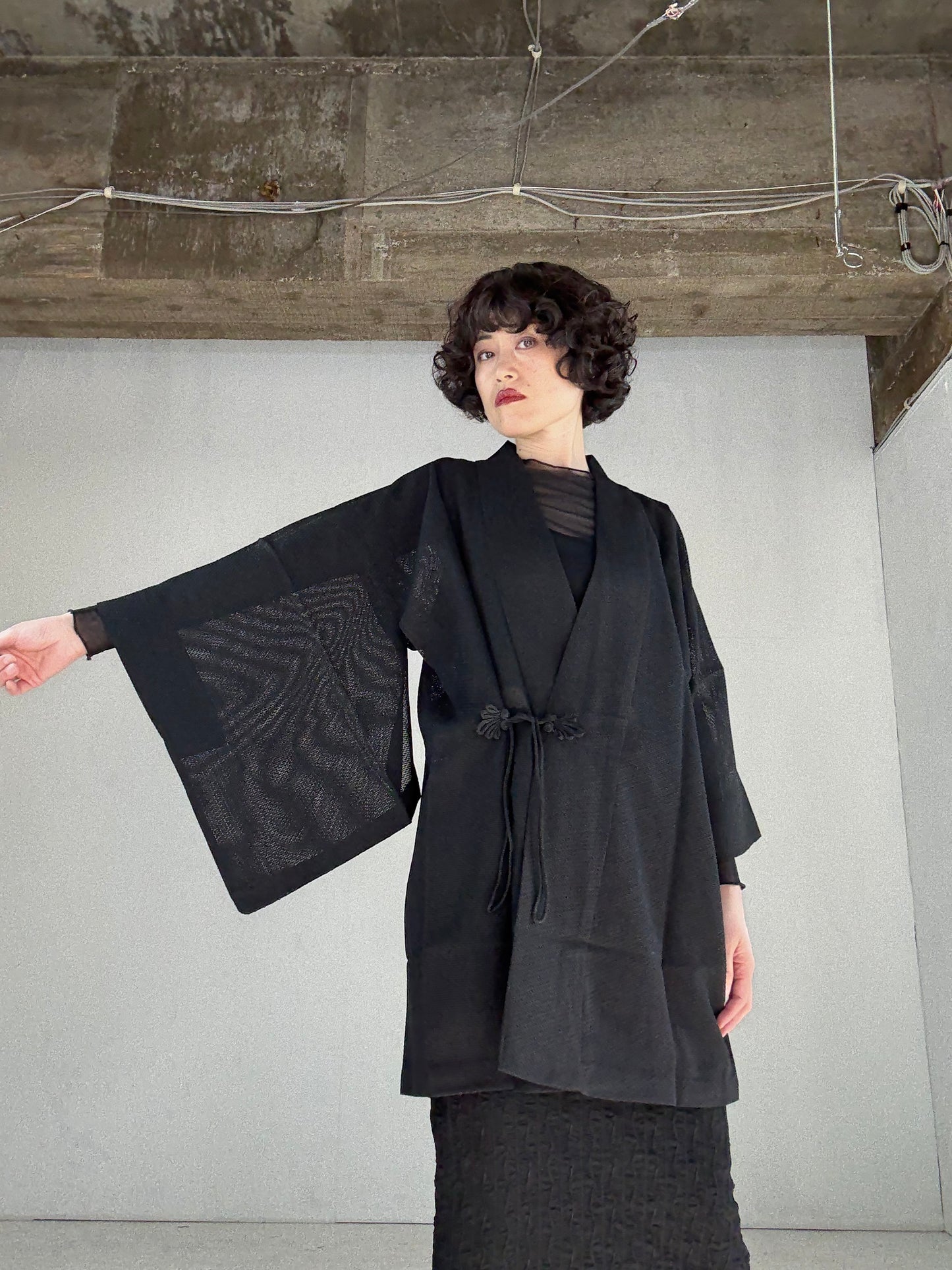 VINTAGE KAWAII DOUCHU-GI SHEER “kuro”