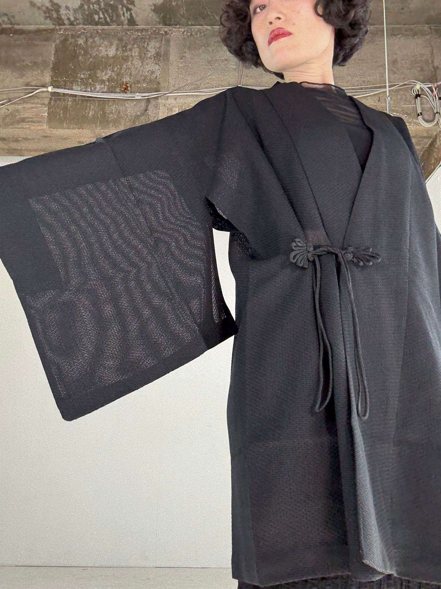 VINTAGE KAWAII DOUCHU-GI SHEER “kuro”