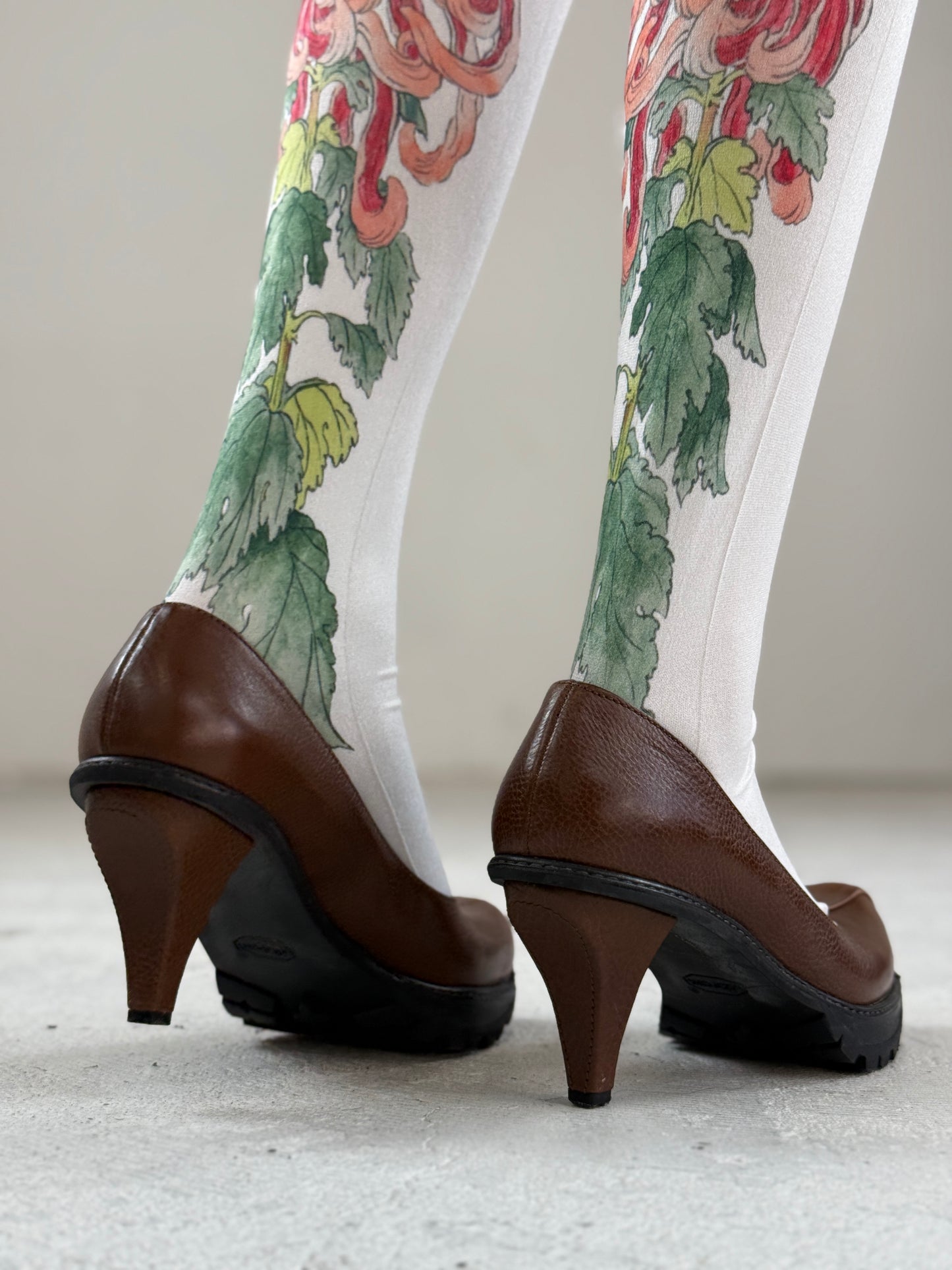 UKIYO-E Over-the-knee socks  / WHITE