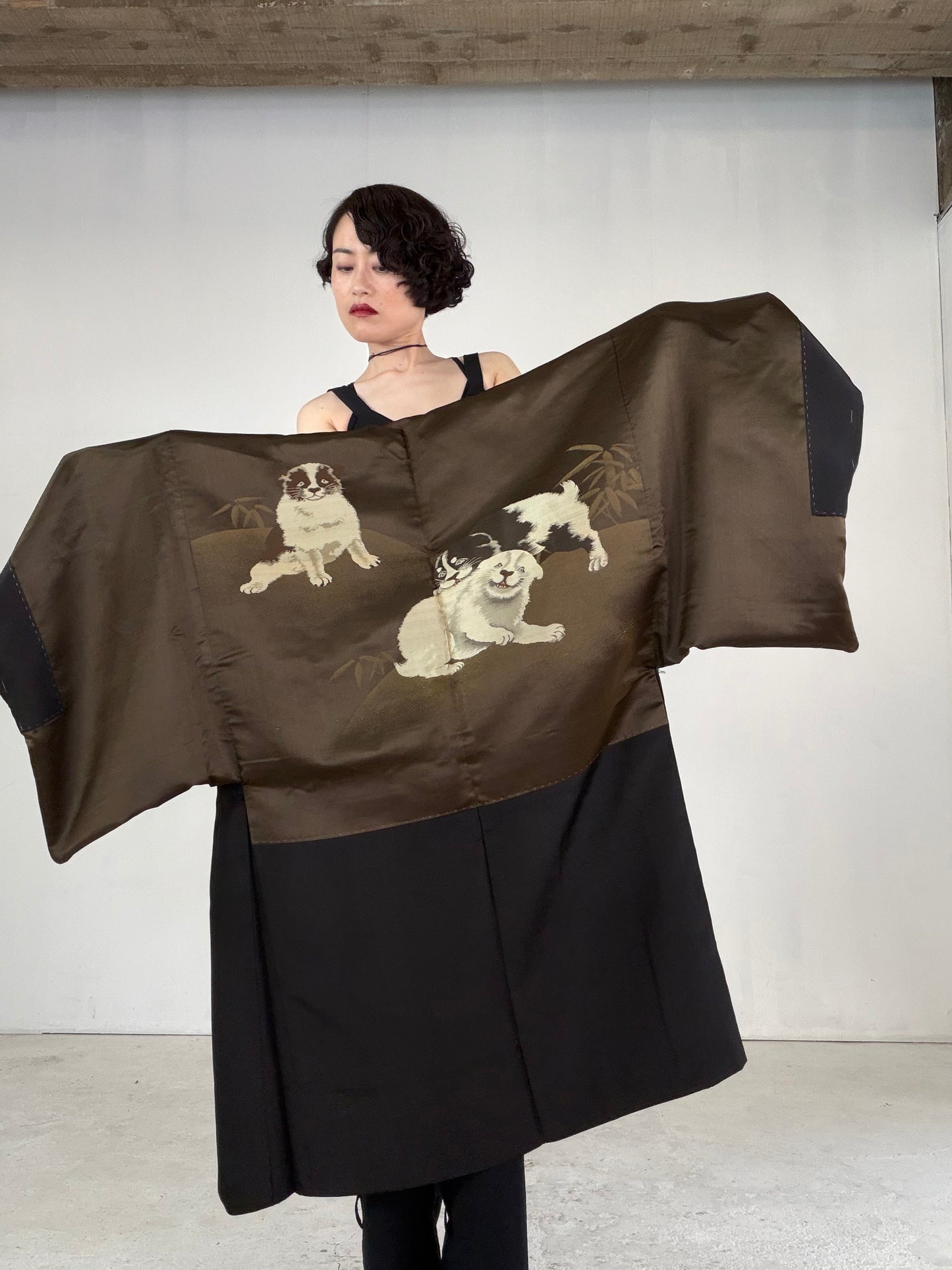 VINTAGE KUROMONTSUKI HAORI "KUR118"