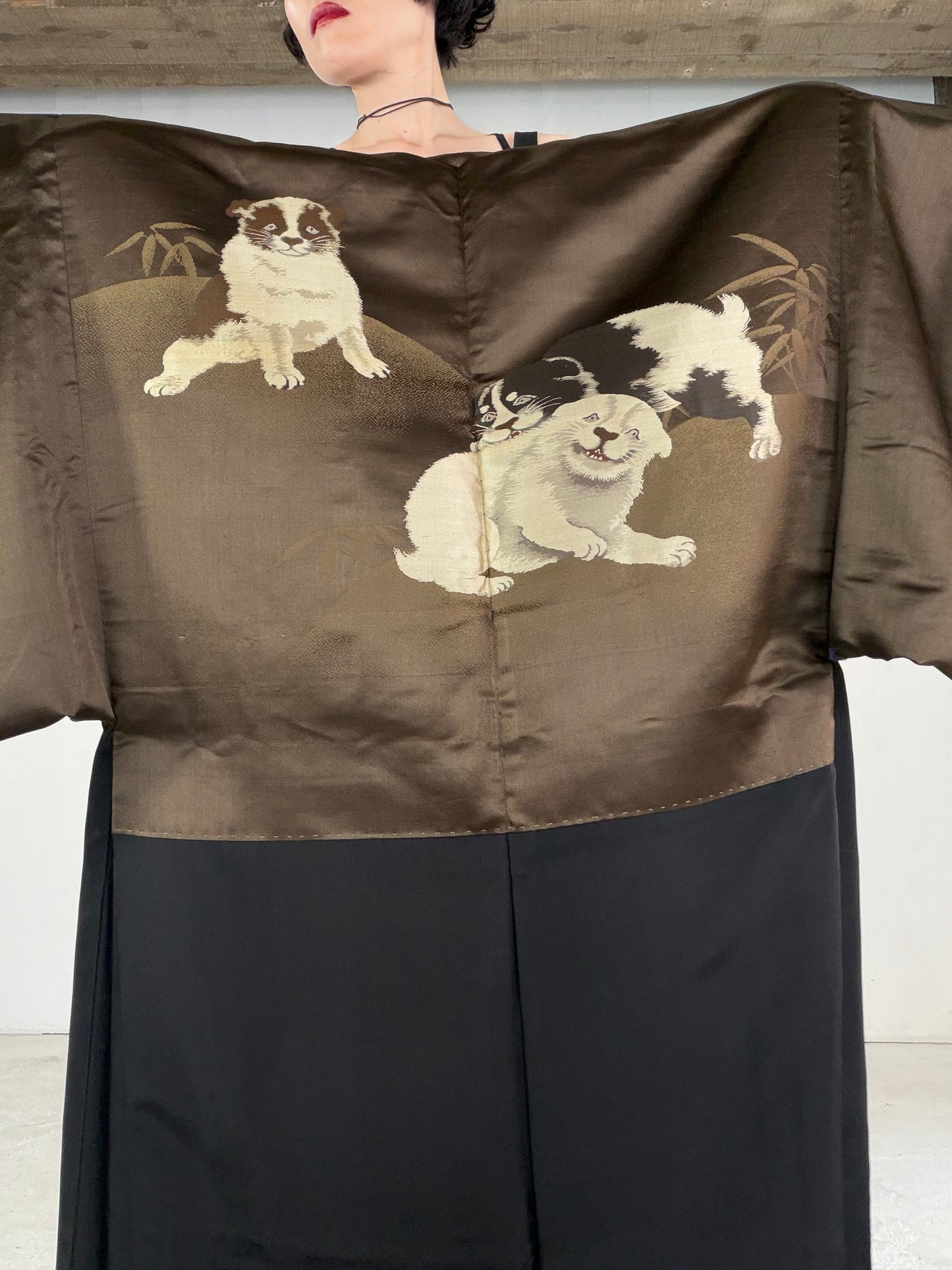 VINTAGE KUROMONTSUKI HAORI "KUR118"
