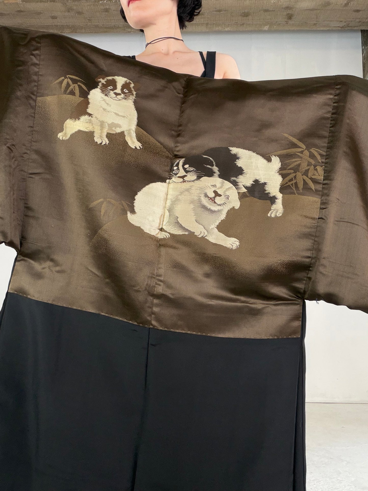 VINTAGE KUROMONTSUKI HAORI "KUR118"