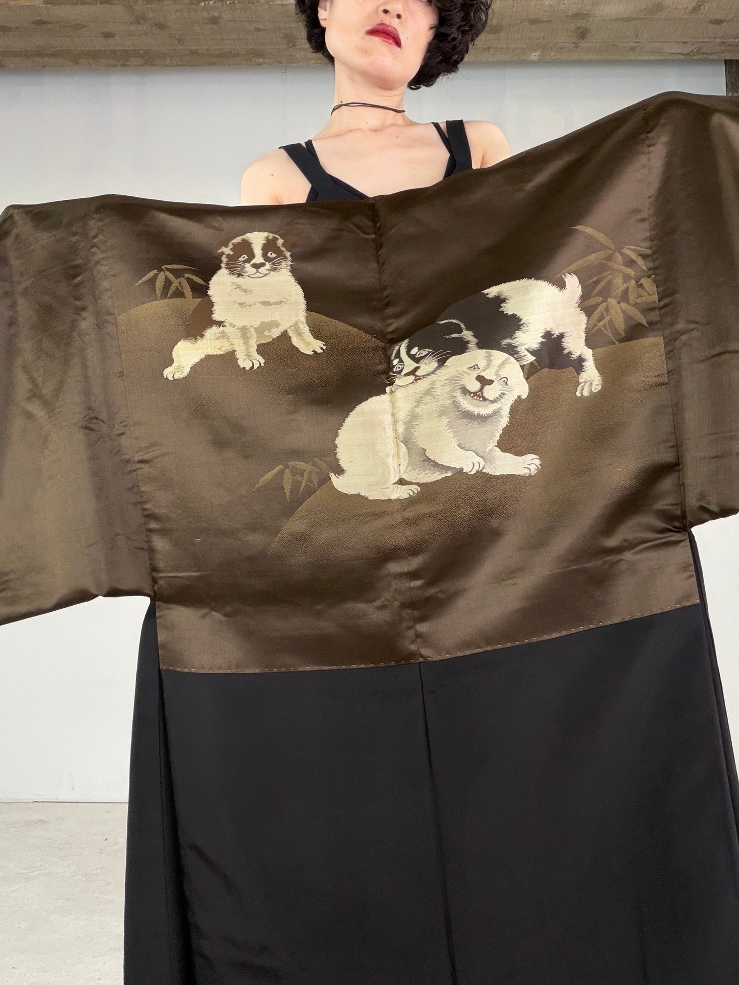 VINTAGE KUROMONTSUKI HAORI "KUR118"