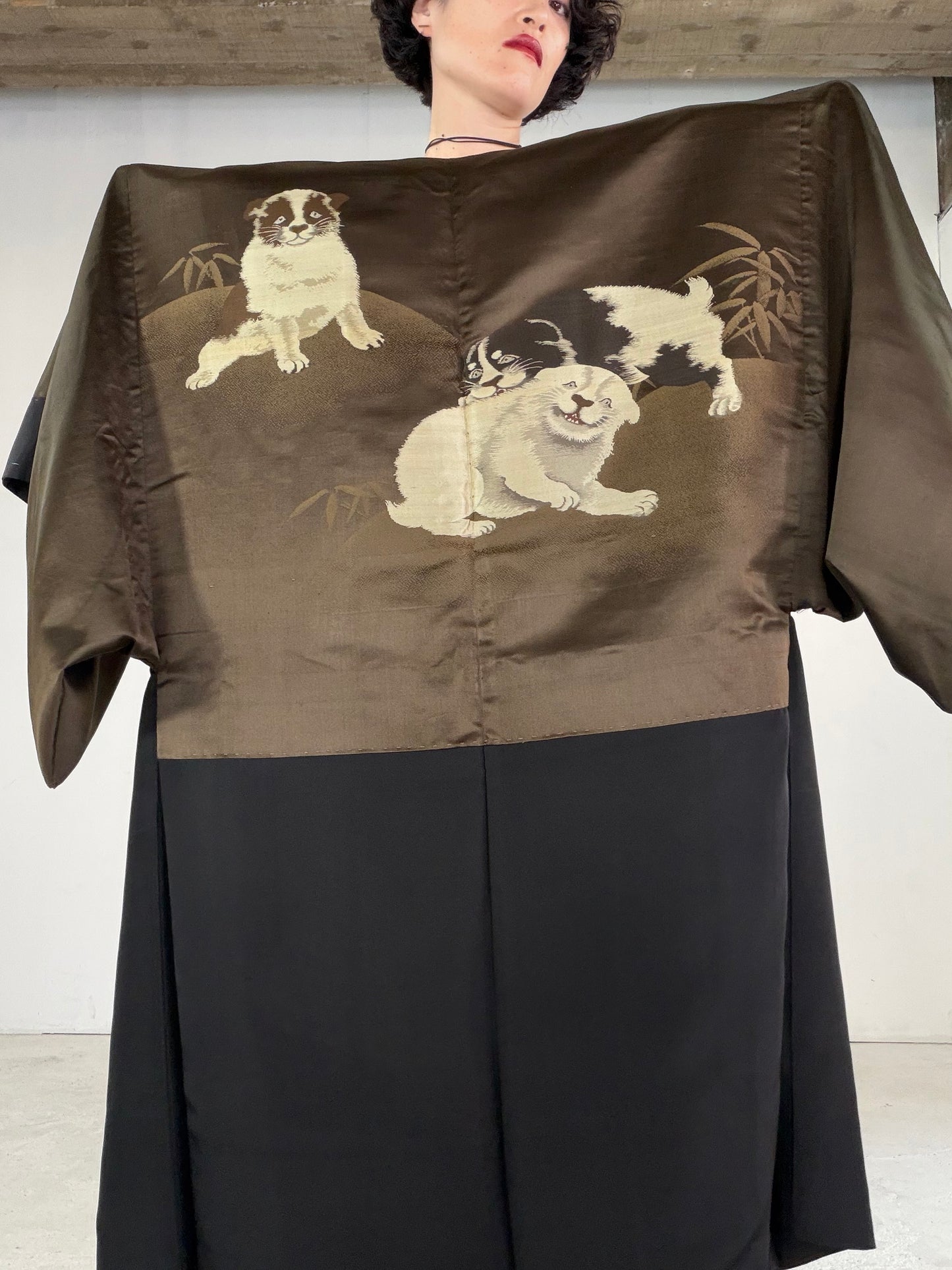 VINTAGE KUROMONTSUKI HAORI "KUR118"