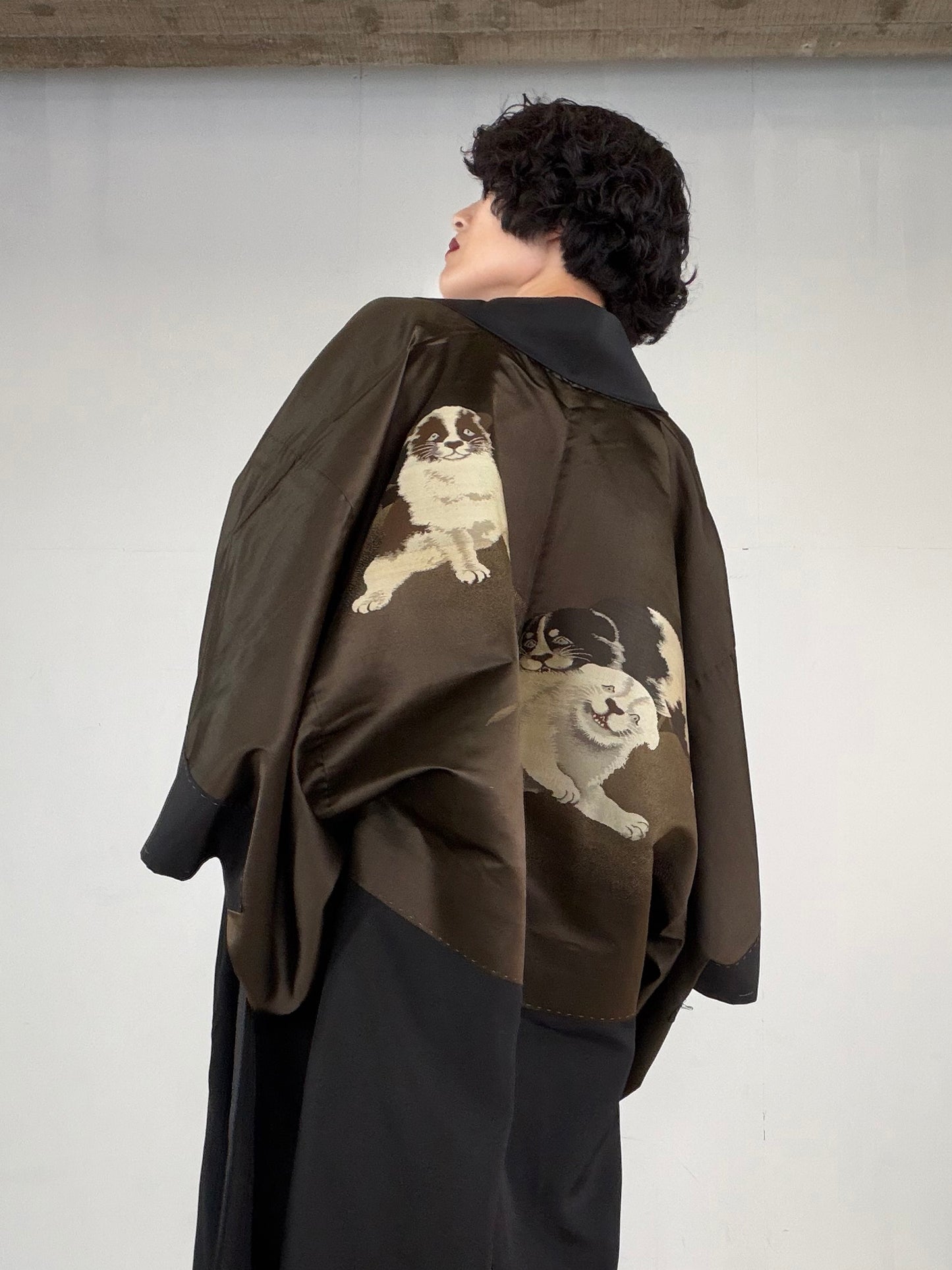 VINTAGE KUROMONTSUKI HAORI "KUR118"