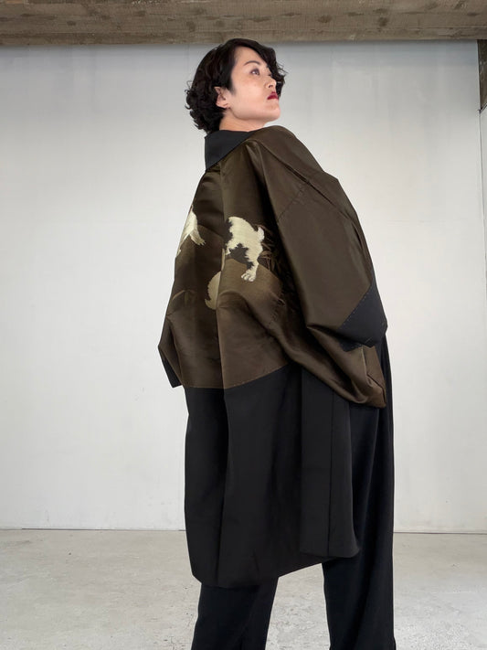VINTAGE KUROMONTSUKI HAORI "KUR118"
