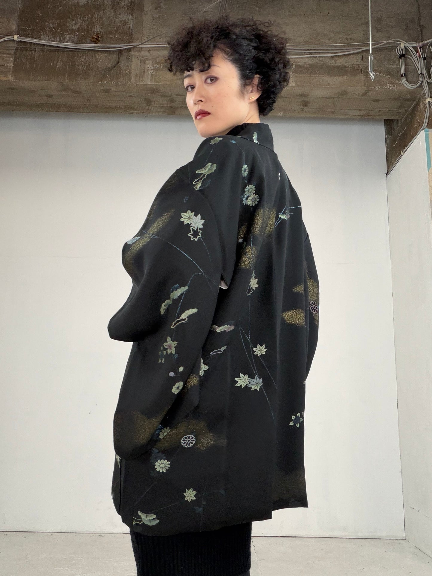 VINTAGE BLACK HAORI "BLK101"