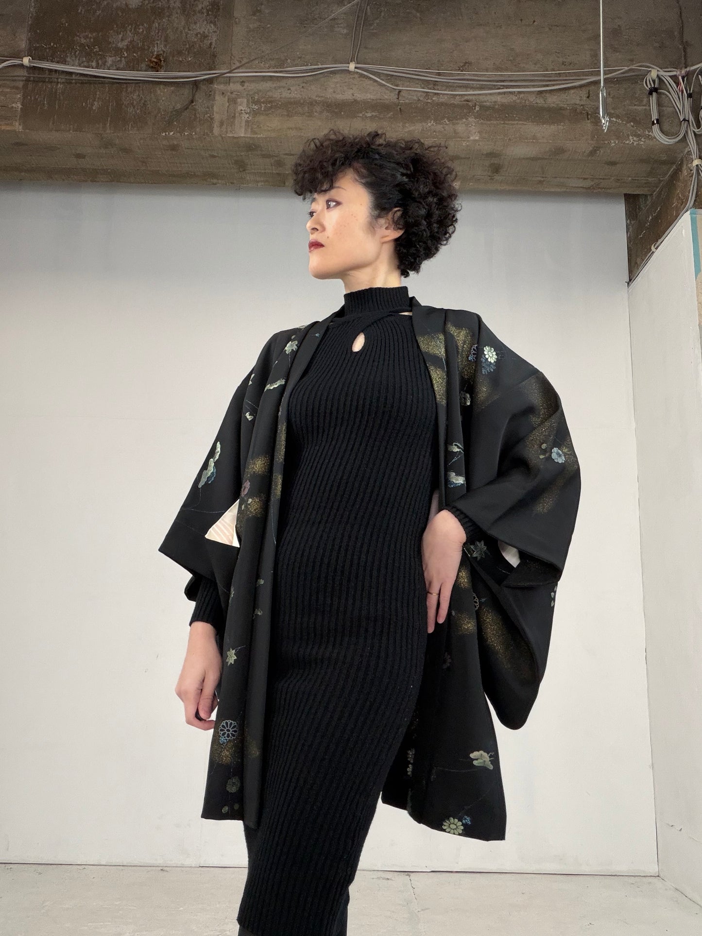 VINTAGE BLACK HAORI "BLK101"