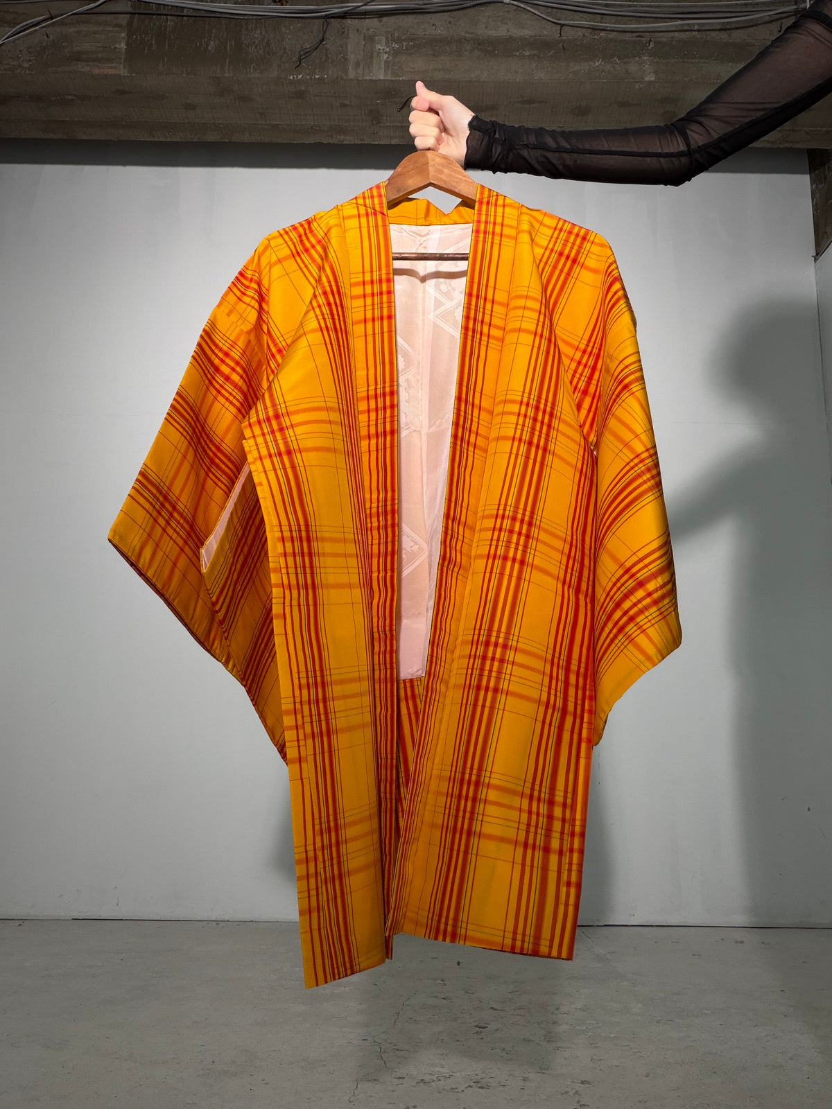 Vintage Tsumugi Haori & Kimono Skirt Set "SAI007 - approx. US 2–4 / UK 6–8 / EU 34–36" — Upcycled from Japanese Kimono