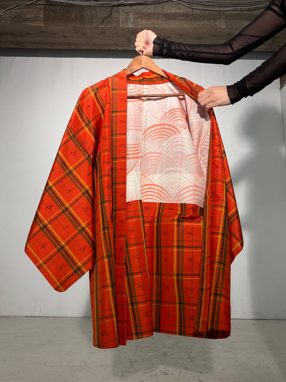 Vintage Tsumugi Haori & Kimono Skirt Set "SAI009 - US 6–8 / UK 10–12 / EU 38–40" — Upcycled from Japanese Kimono
