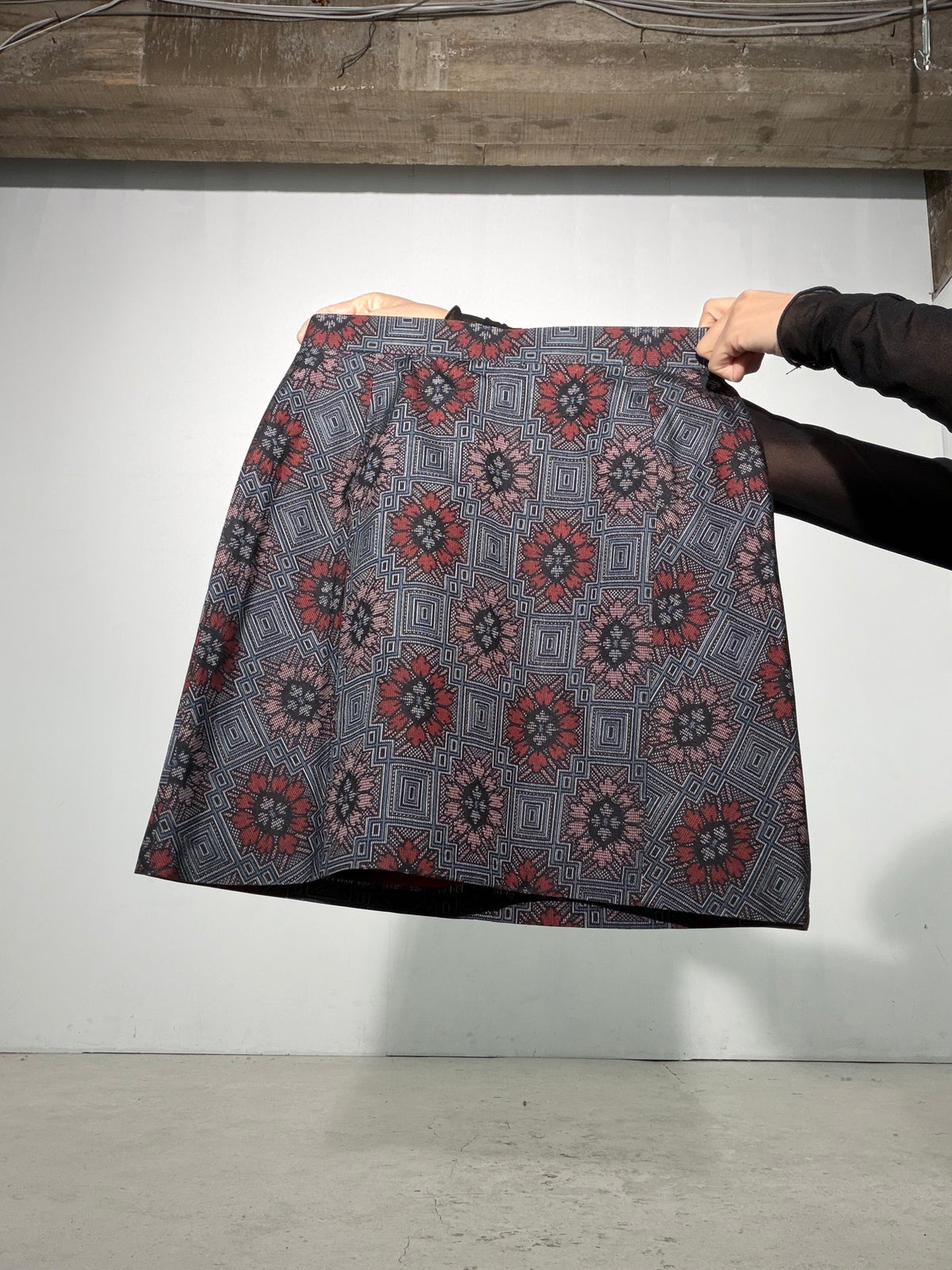 Vintage Tsumugi Haori & Kimono Skirt Set "SAI006 - approx. US 2–4 / UK 6–8 / EU 34–36" — Upcycled from Japanese Kimono
