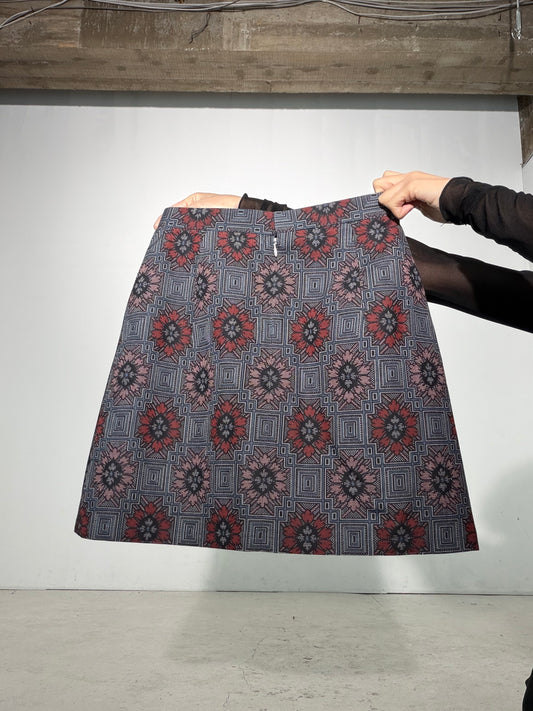 Vintage Tsumugi Haori & Kimono Skirt Set "SAI006 - approx. US 2–4 / UK 6–8 / EU 34–36" — Upcycled from Japanese Kimono