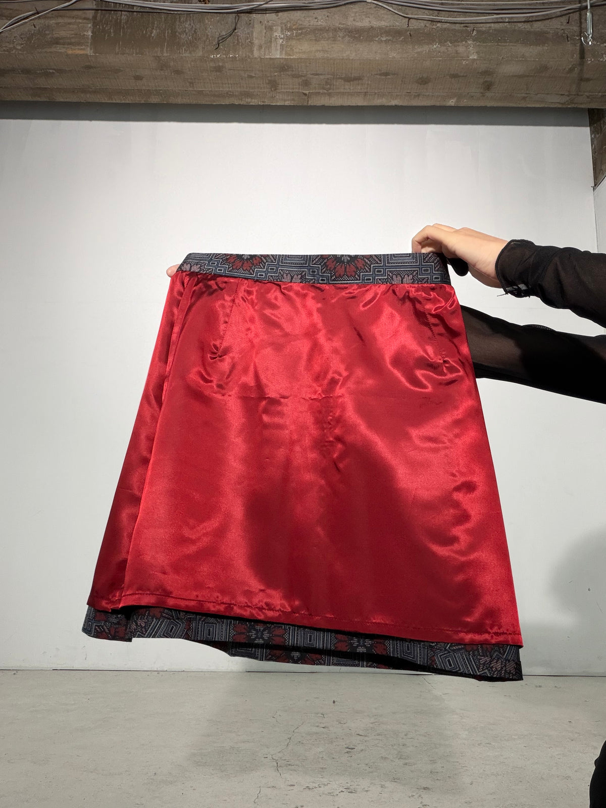 Vintage Tsumugi Haori & Kimono Skirt Set "SAI006 - approx. US 2–4 / UK 6–8 / EU 34–36" — Upcycled from Japanese Kimono